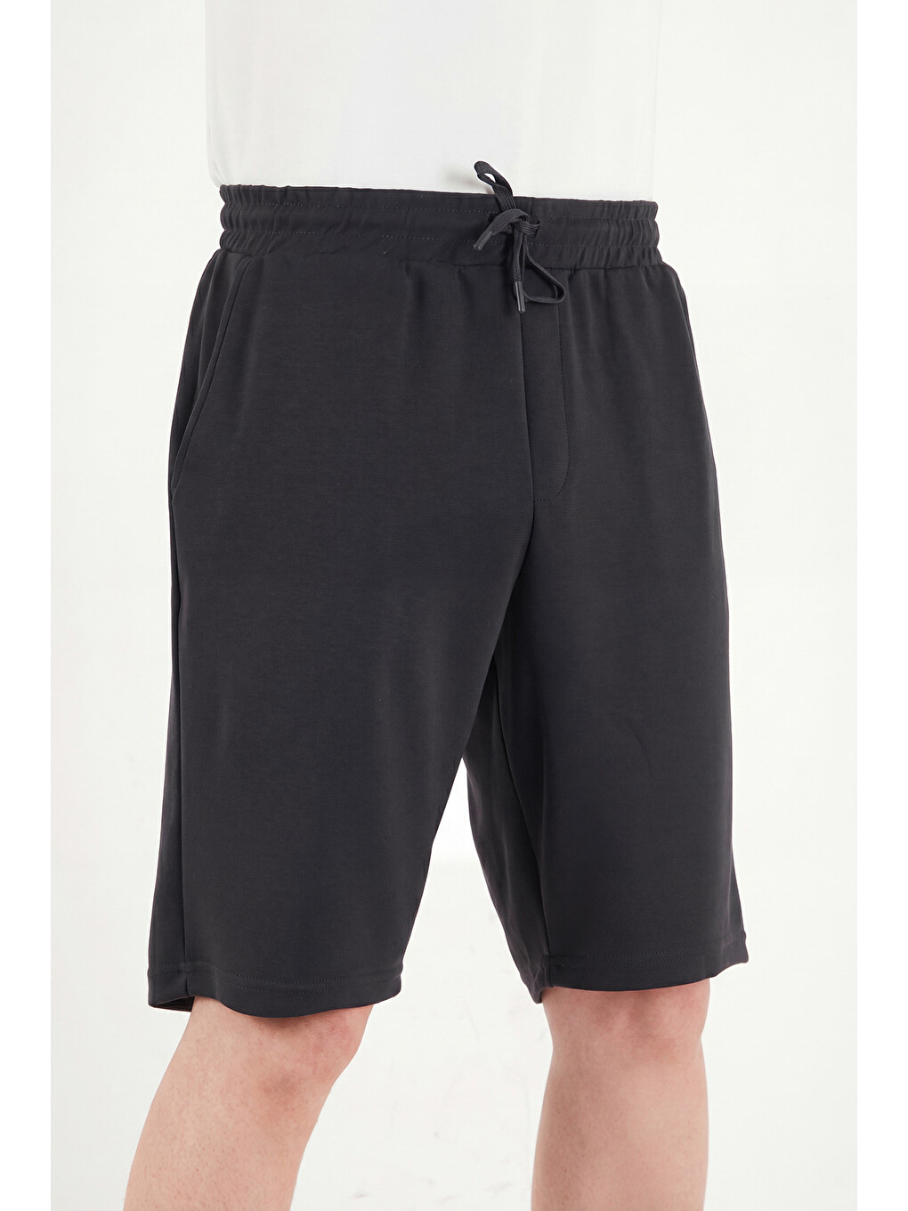 Antrasit Regular Fit Bağlamalı Short 5908096-4