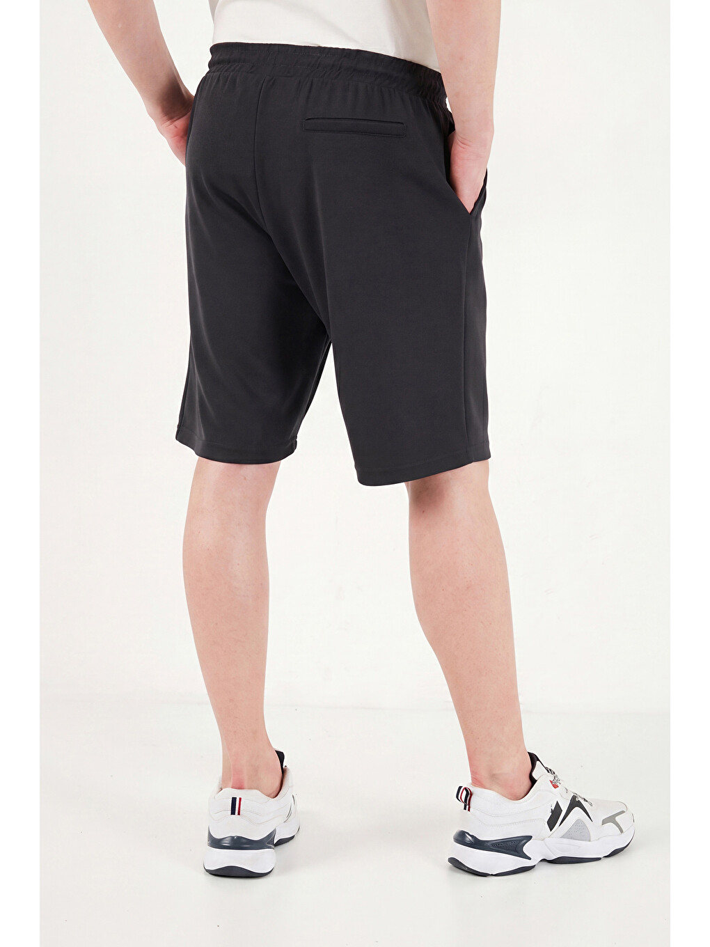 Antrasit Regular Fit Bağlamalı Short 5908096-5