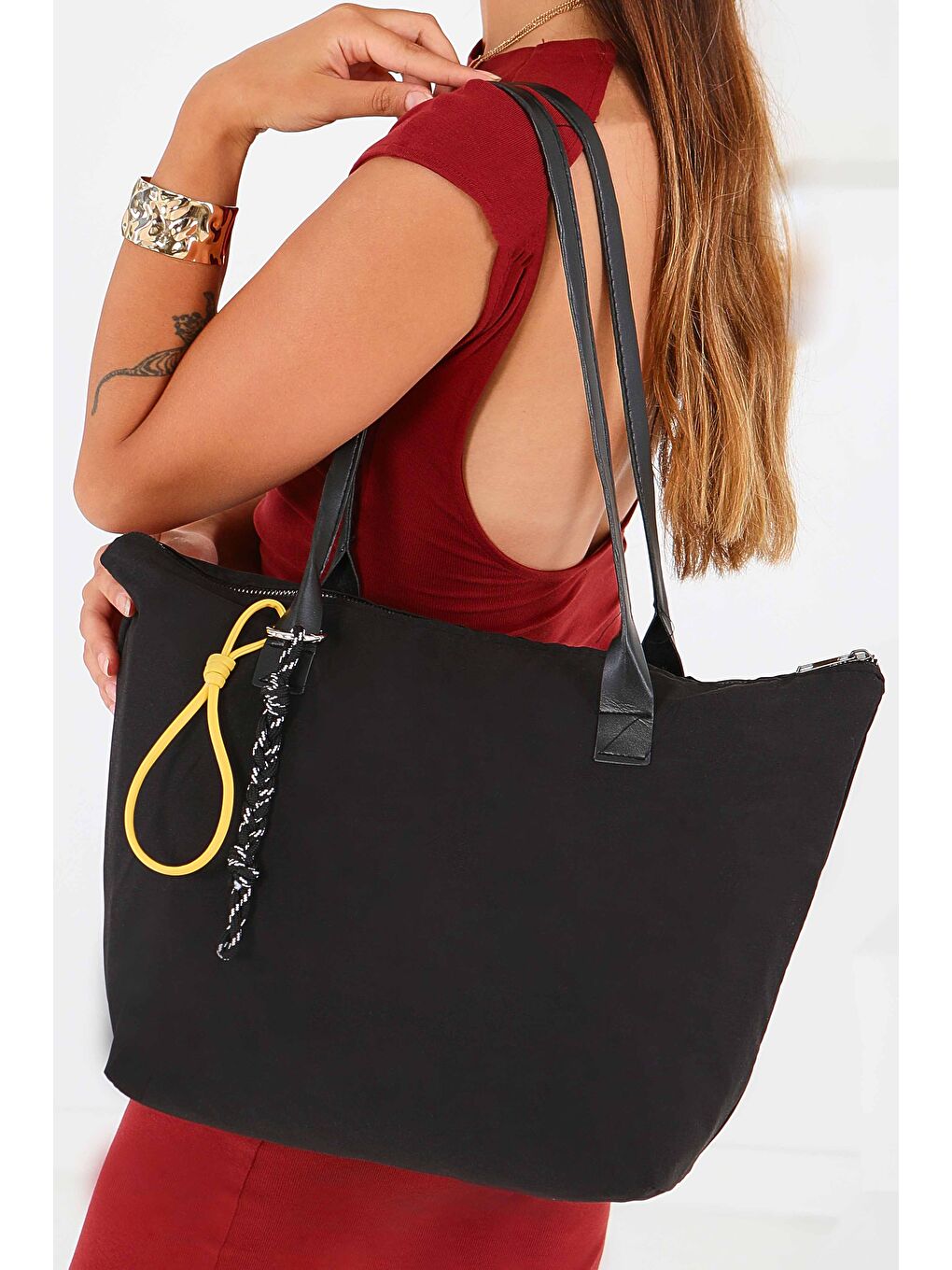 Kadın Siyah Kol Çantası - 27541-1