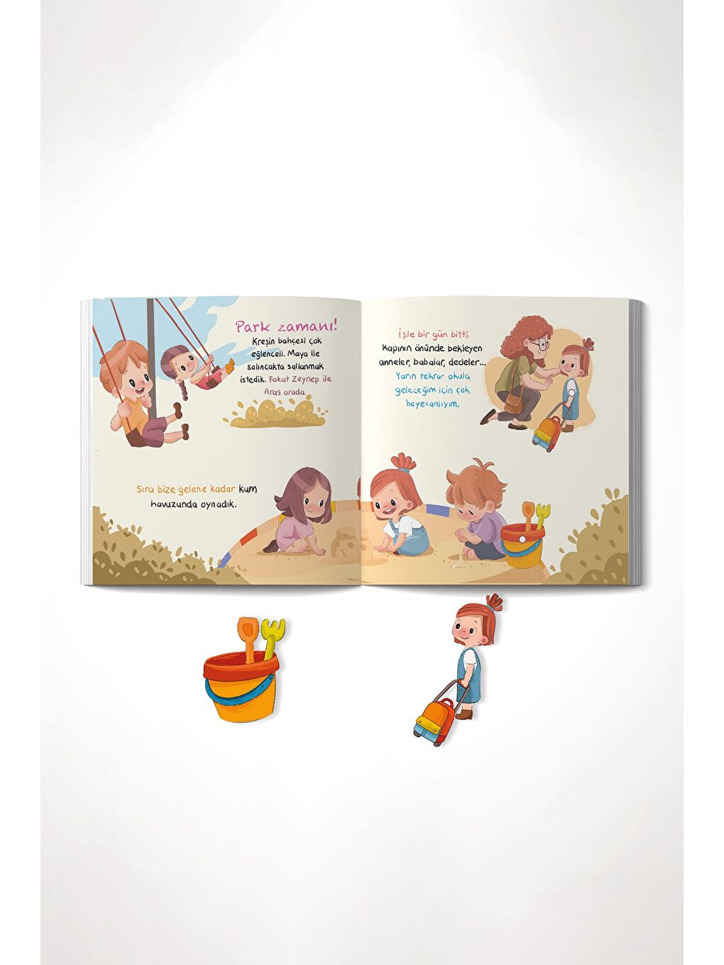 Kreşe Gidiyorum Cırt Cırtlı Aktivite Etkinlik Kitabı-2