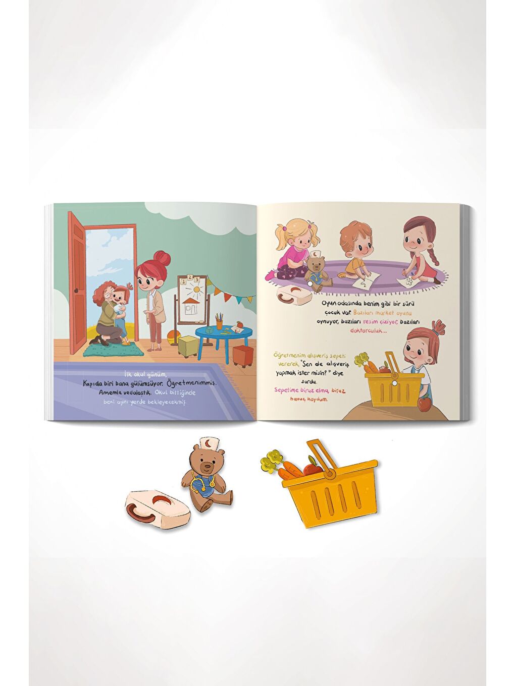 Kreşe Gidiyorum Cırt Cırtlı Aktivite Etkinlik Kitabı-3