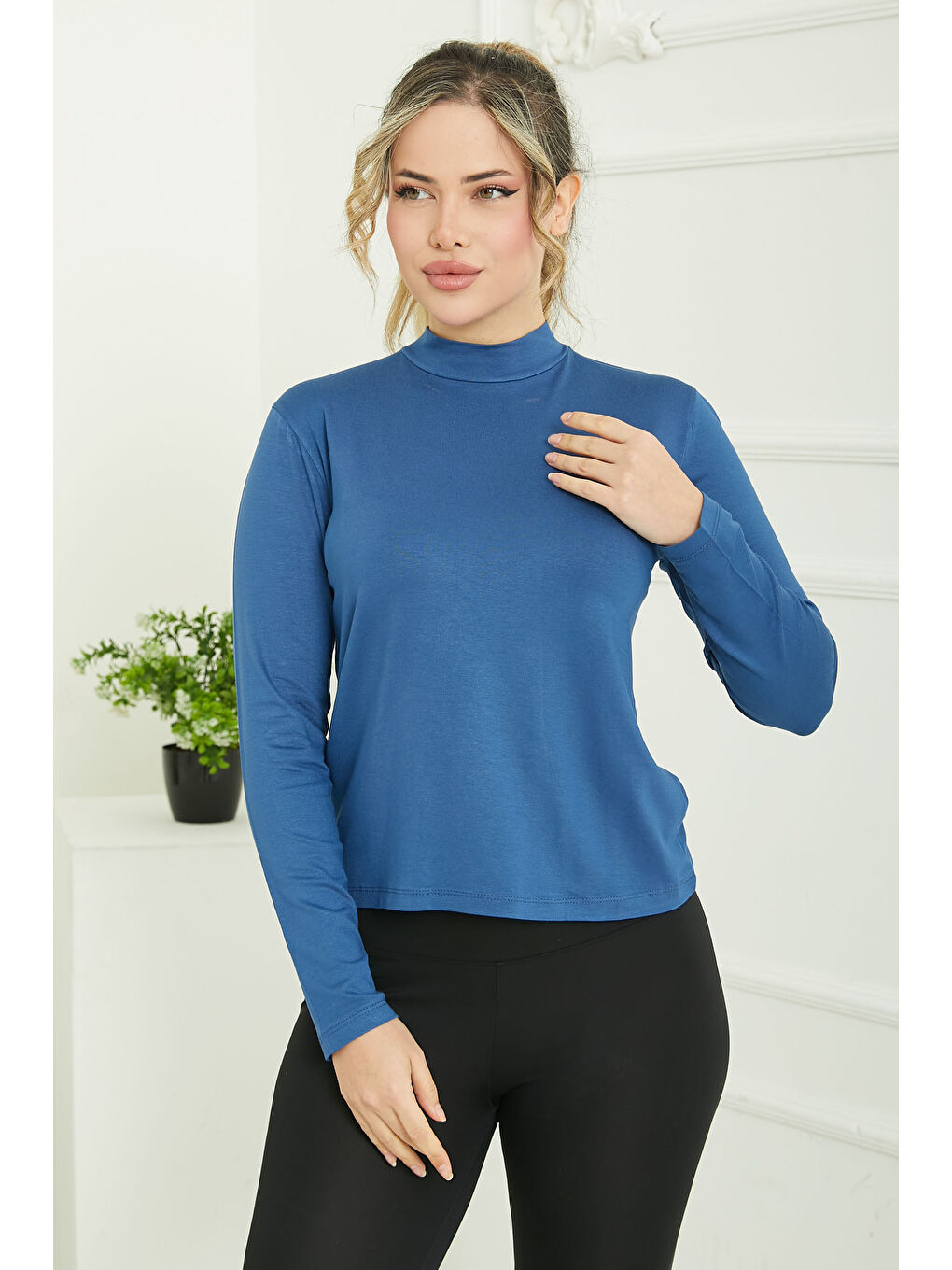 İndigo Dik Yaka Vizkon Badi Indigo - 26827-3