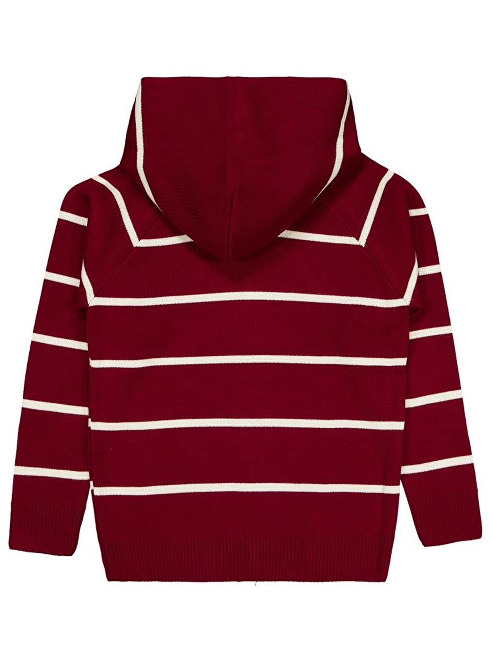 Boys Çizgili Desenli 10-13 Yaş Hırka - Bordo11-12 Yaş-1