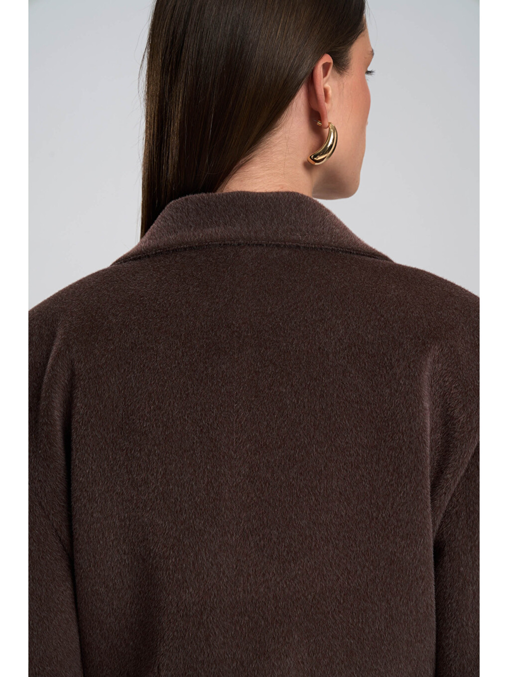 Kahverengi Kaela Bel Oturmalı Kahve Blazer-7