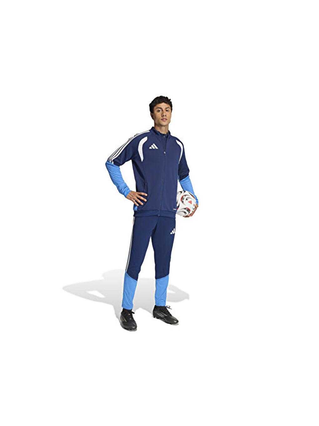Tiro 26 Competition Tr Jkt Erkek Futbol Kamp Fermuarlı Sweatshirt Jy8865 Lacivert-6