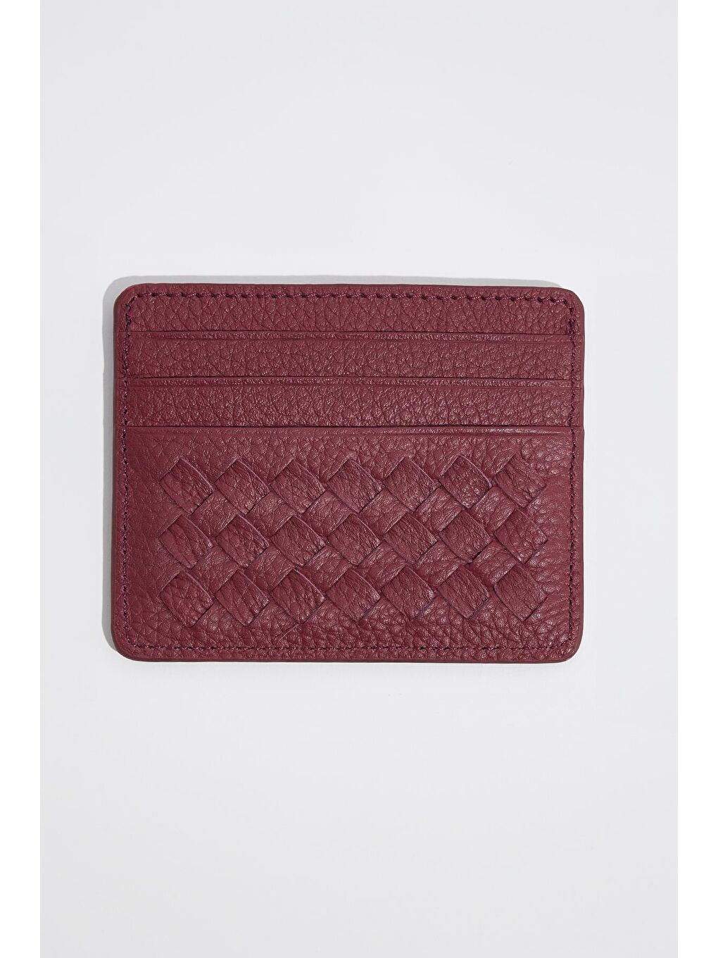 Hakiki Deri Erkek Bordo Cüzdan-1