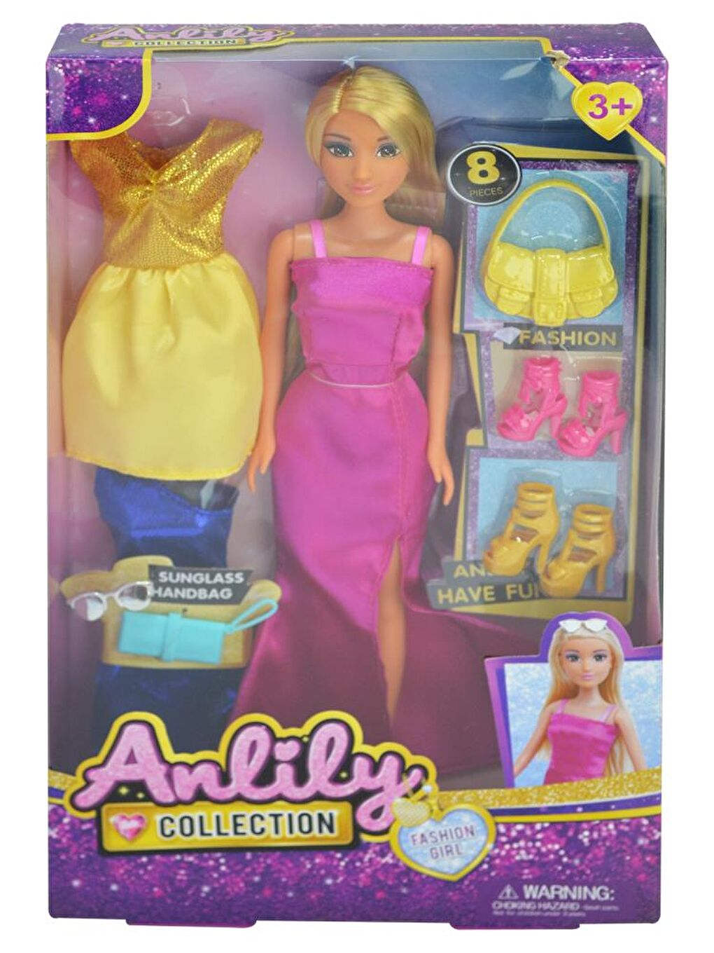 Anlily Bebek Değiştirilebilir Elbise ve Ayakkabı Set