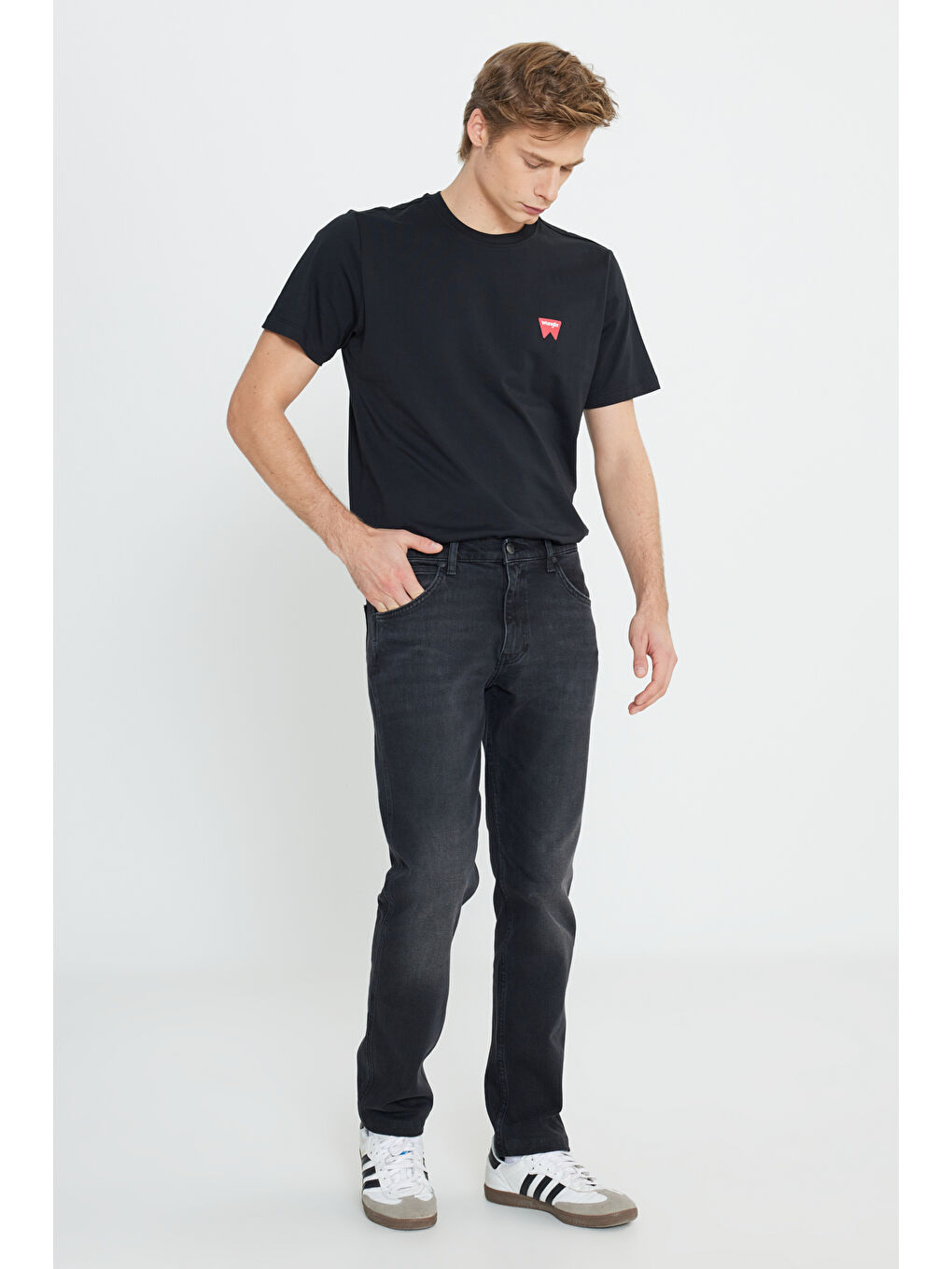 Bej Regular Fit Normal Kesim Düşük Bel Koyu Gri Esnek Greensboro Jean Pantolon-1