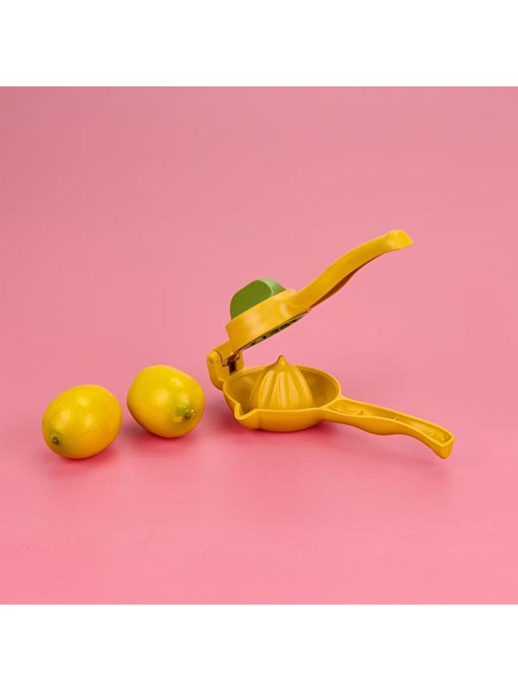 Juicer Bükmeli Limon Sıkacağı - Sarı / Yeşil - 10 cm