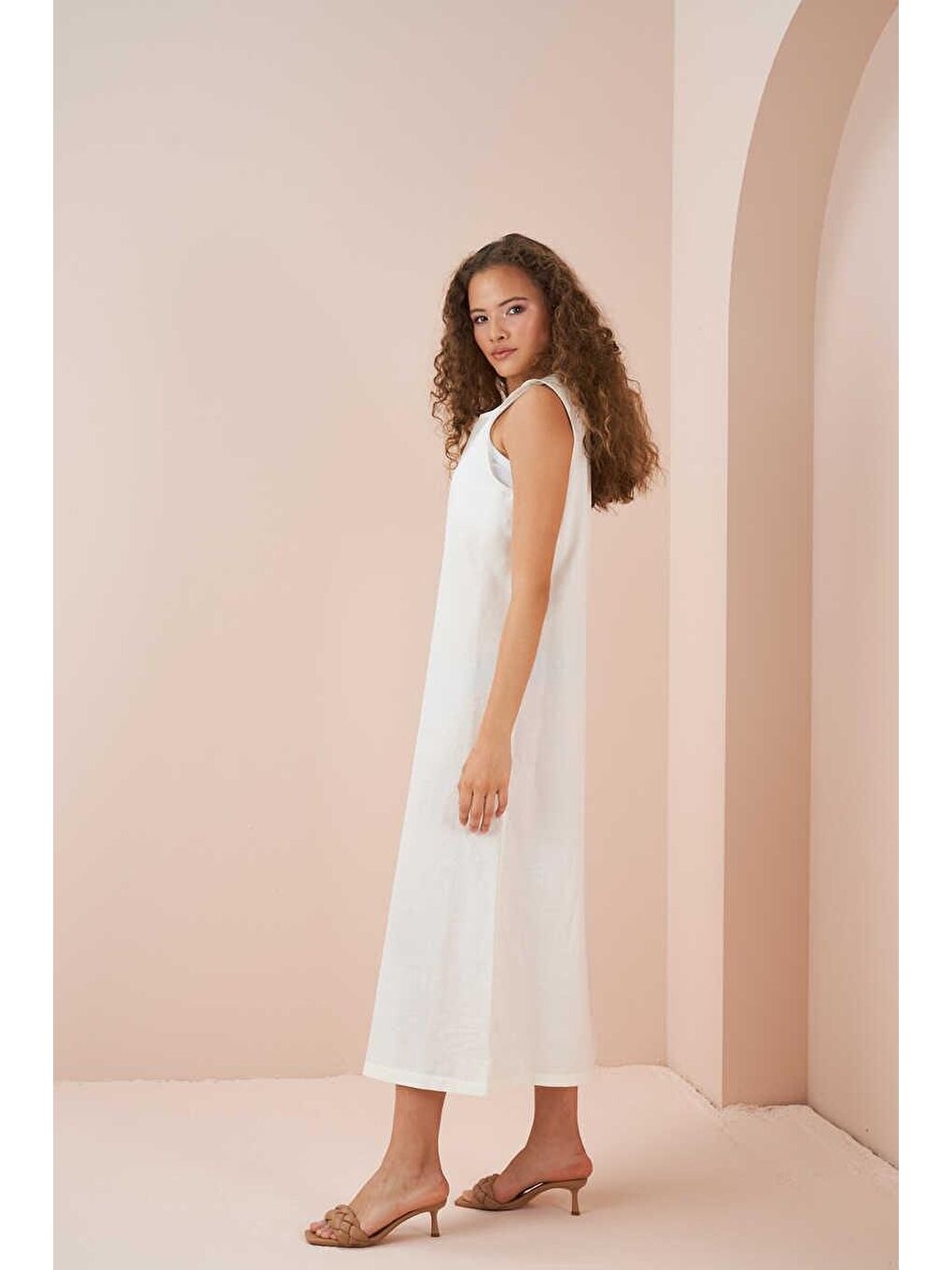 Askılı Pamuk Vual Astar Ekru-2