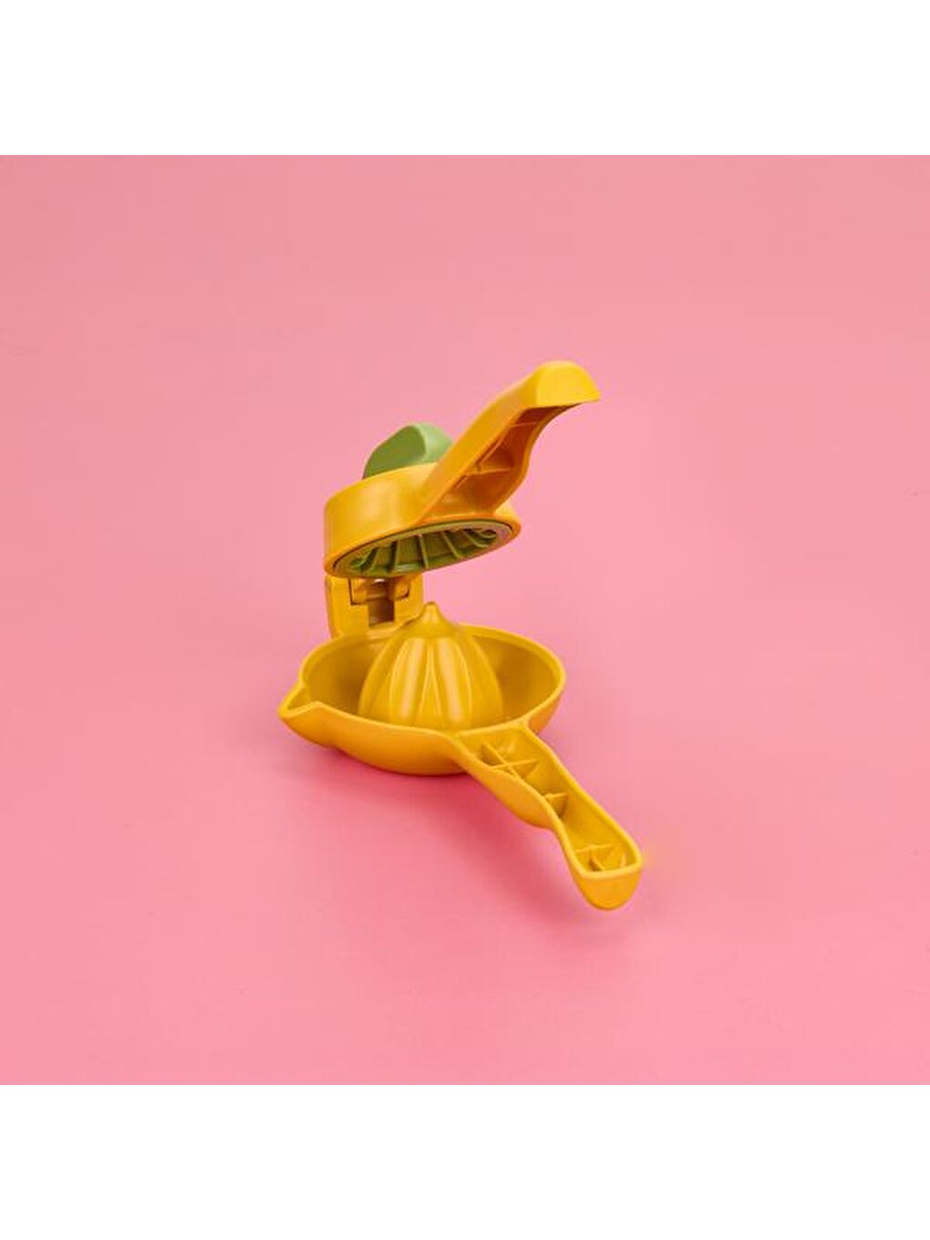 Juicer Bükmeli Limon Sıkacağı - Sarı / Yeşil - 10 cm-3