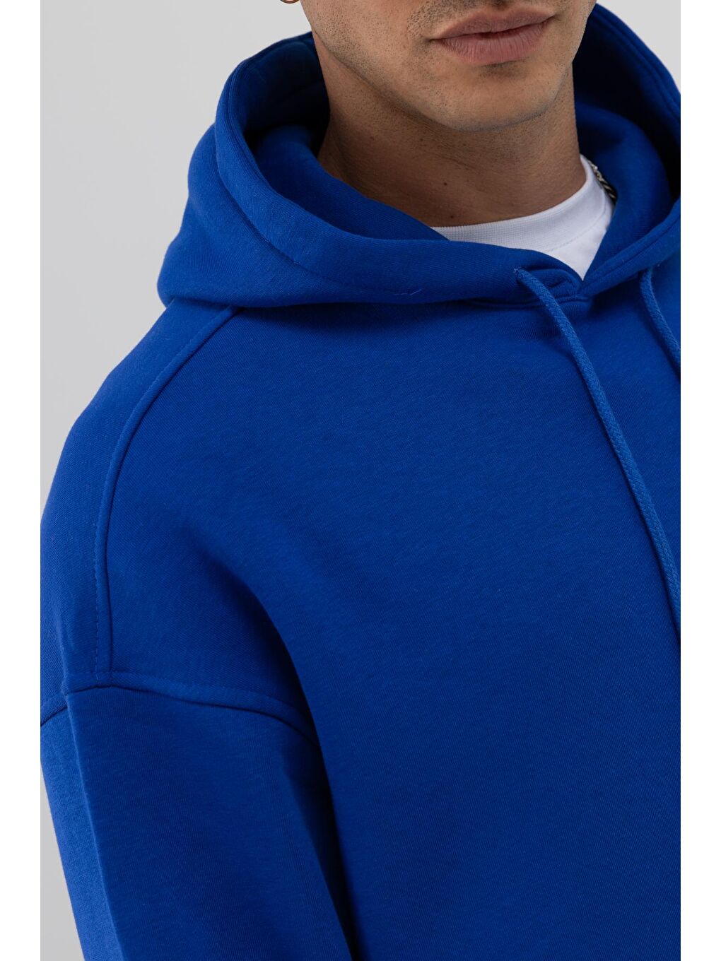 Mavi Basic Oversize Kapüşonlu Sweatshirt Saks-4