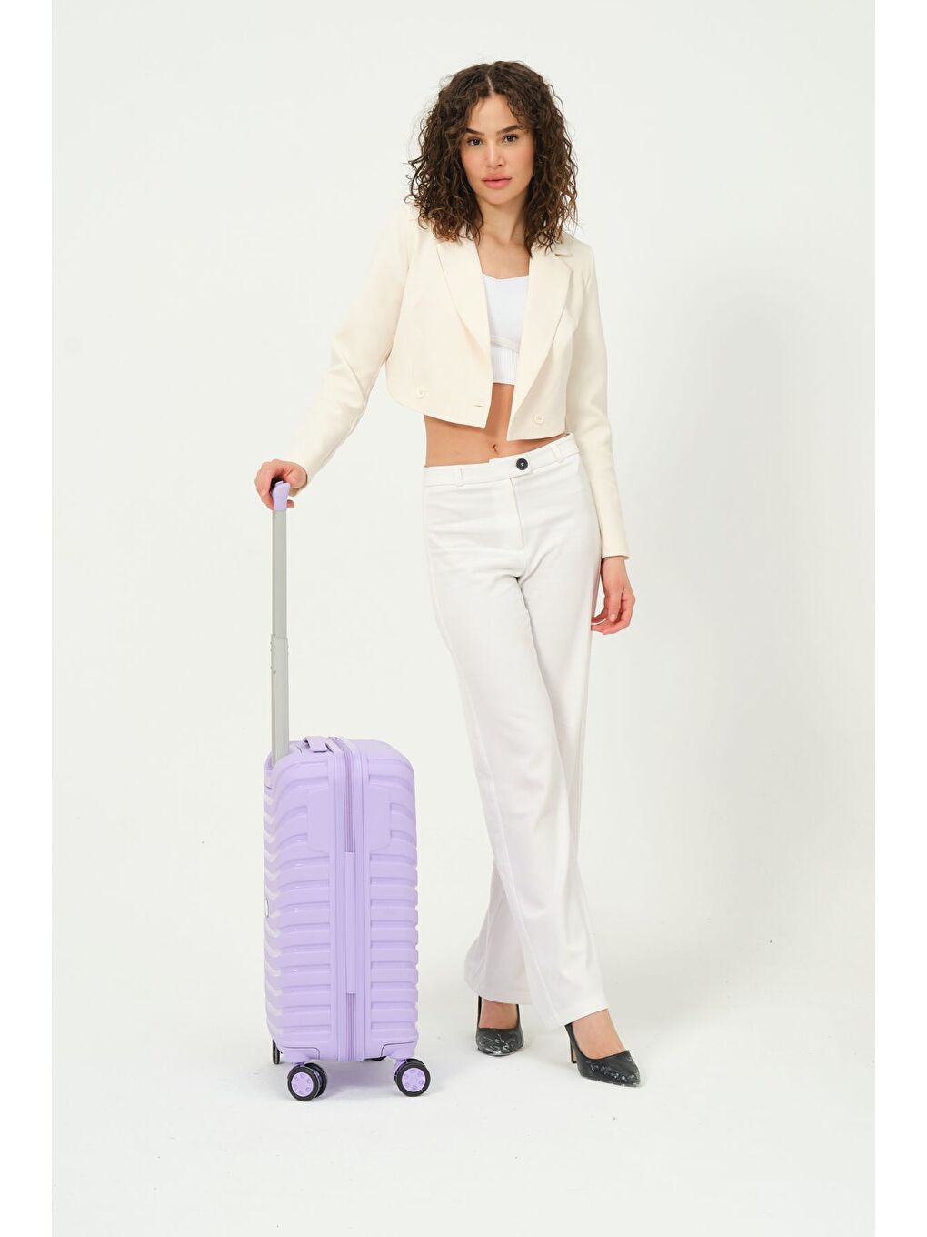 Kabin Boy Lila - Sarı PP Valiz-2