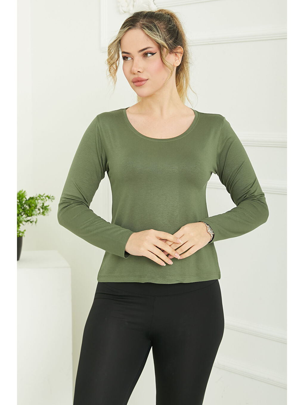 Oval Yaka Badi Haki - 26828-1