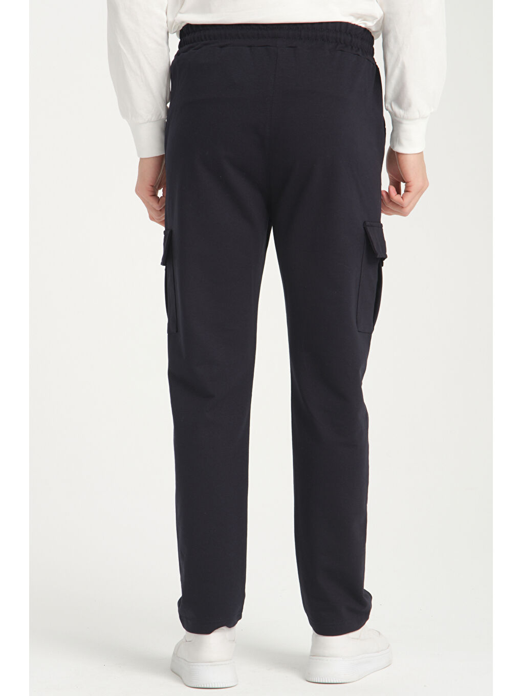 Gri Beli Lastikli Kargo Cep Erkek Eşofman Altı 0139-7