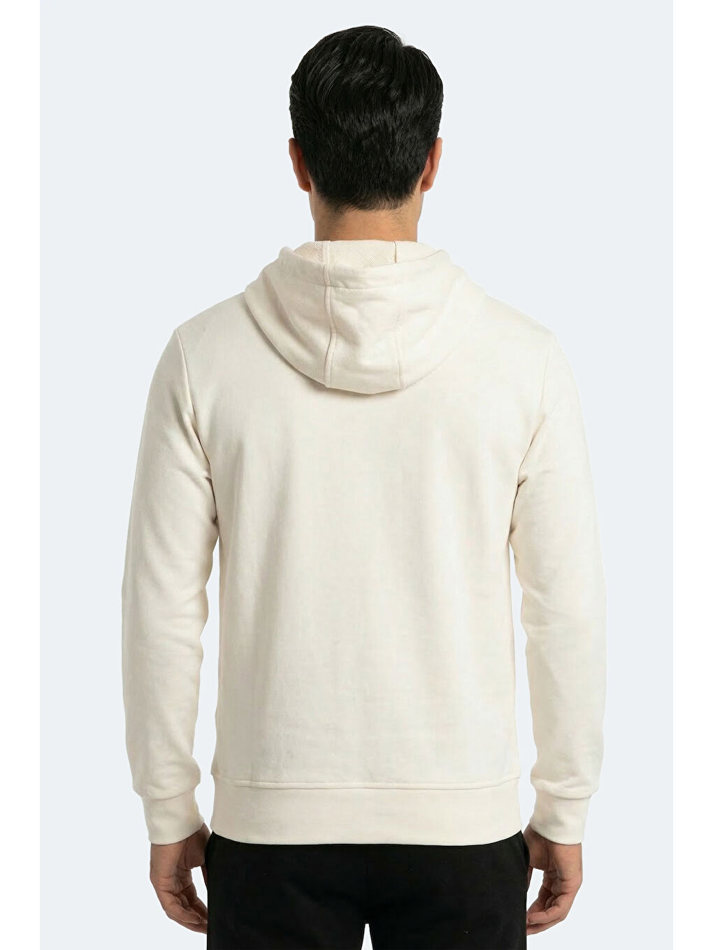 KRALON I Erkek Kapüşonlu Cepli Ekru Sweatshırt-6