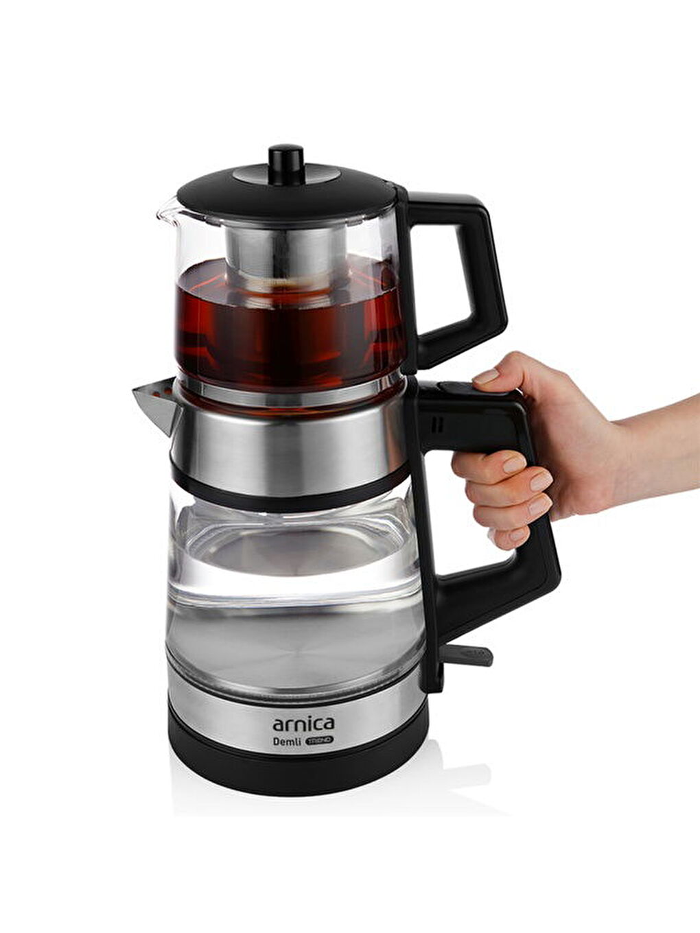 Demli Trend IH33250 Çay Makinesi - Inox / Siyah - 1800 Watt