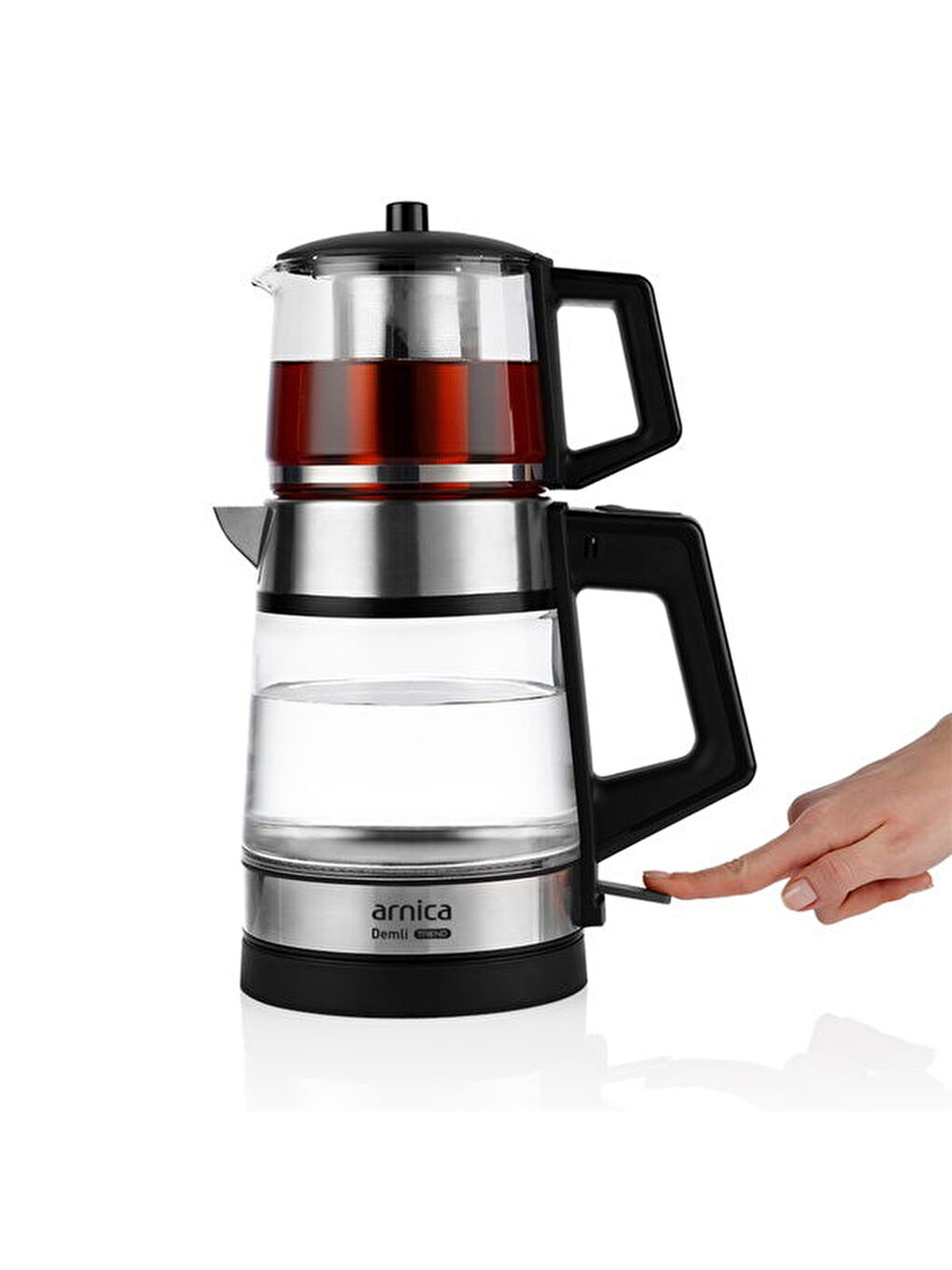 Demli Trend IH33250 Çay Makinesi - Inox / Siyah - 1800 Watt-1