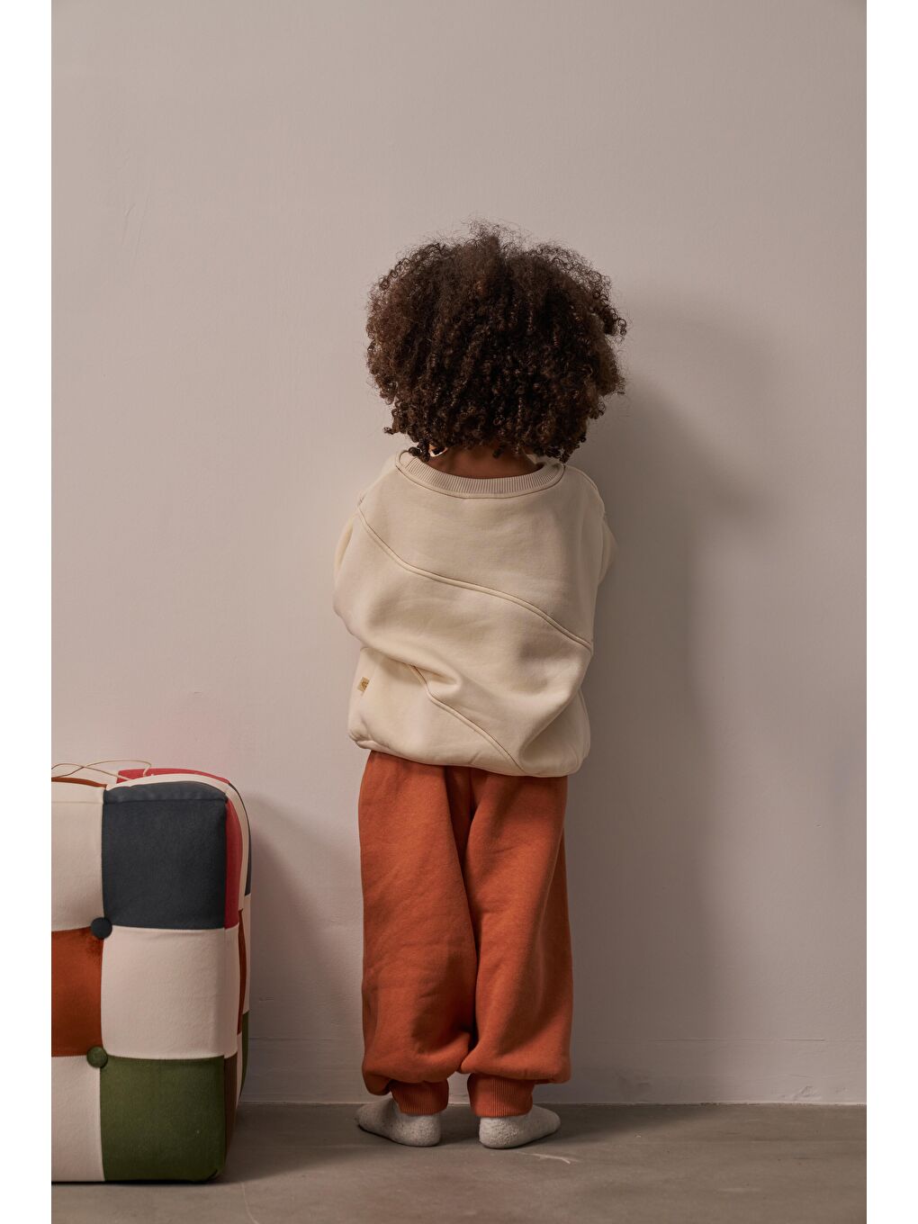 Bej Honey Dikiş Detaylı Eşofman Takım-4