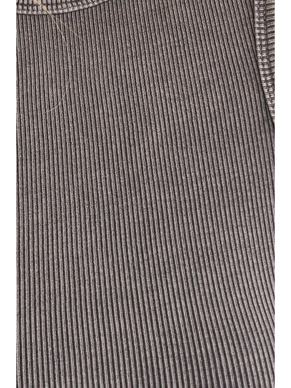 Kadın Slim Fit Dar Kesim Pamuklu Halter Yaka Gri Elbise-5