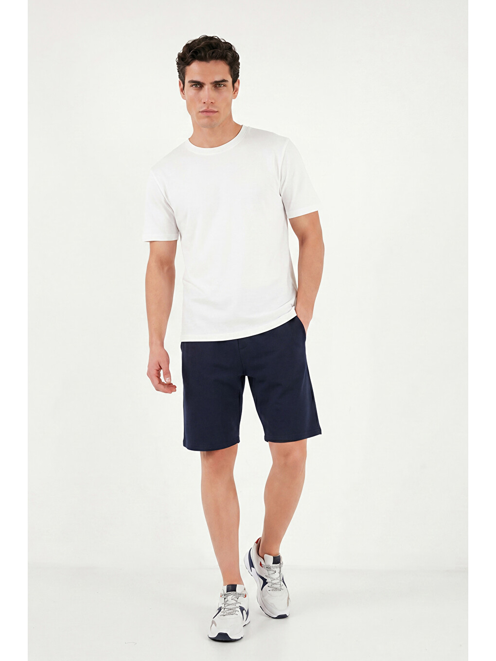 Lacivert Regular Fit Bağlamalı Short 5908096-2