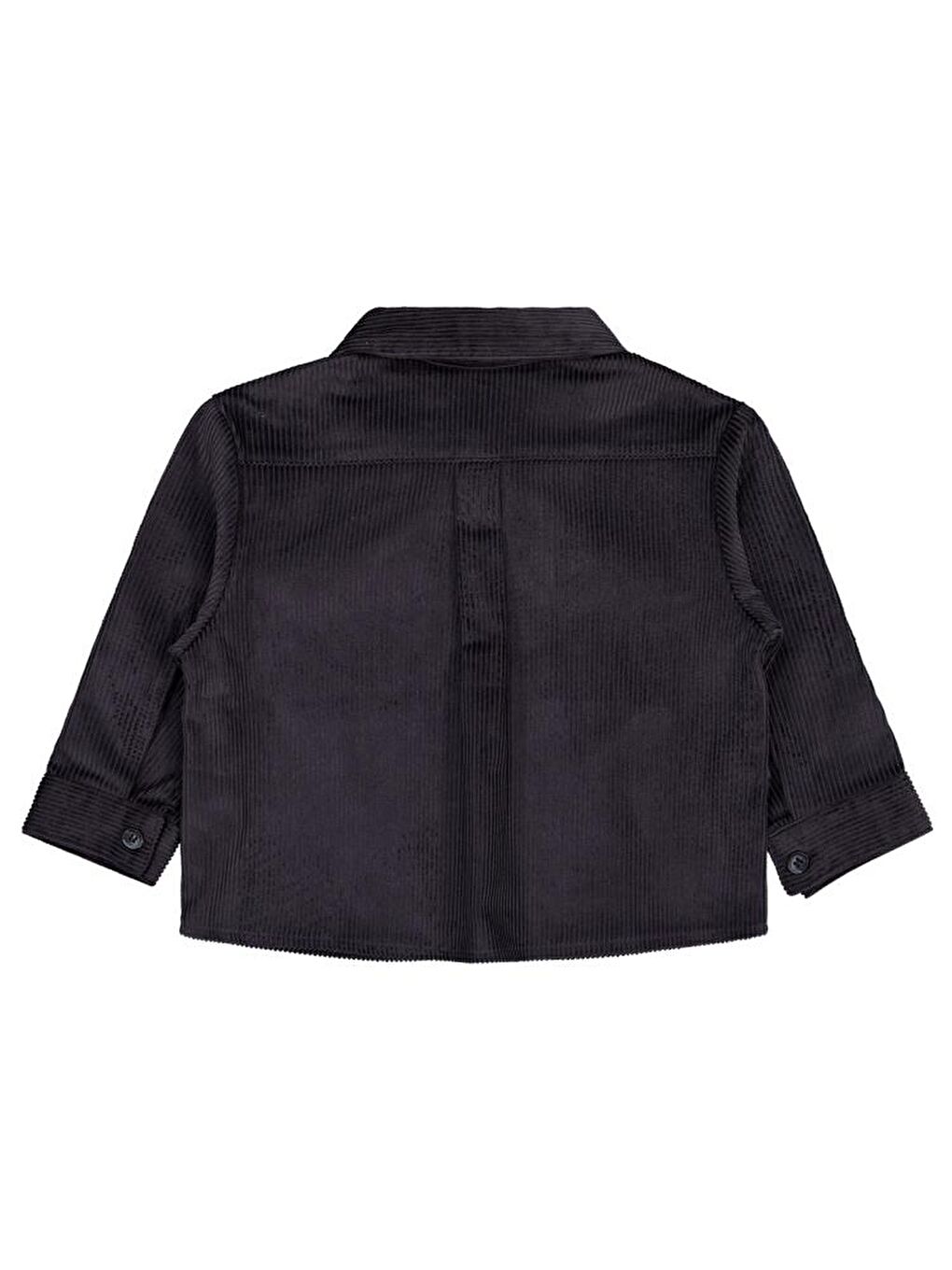 Antrasit Boys Çift Cepli Kadife 2-5 Yaş Gömlek - Gri 5-6 Yaş-1