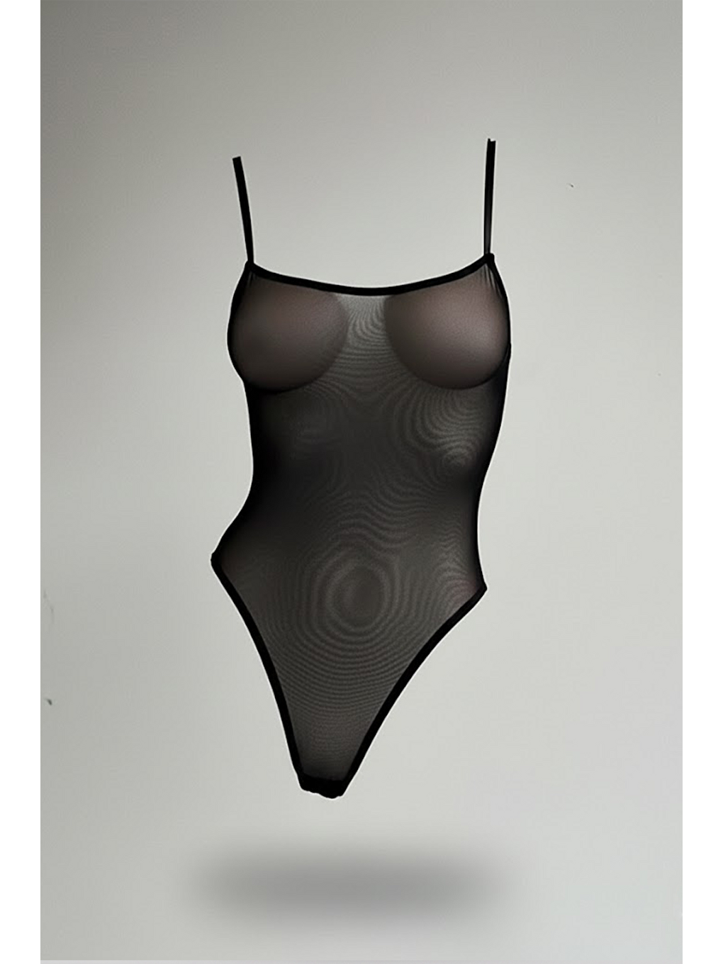 Tül Bodysuit Siyah