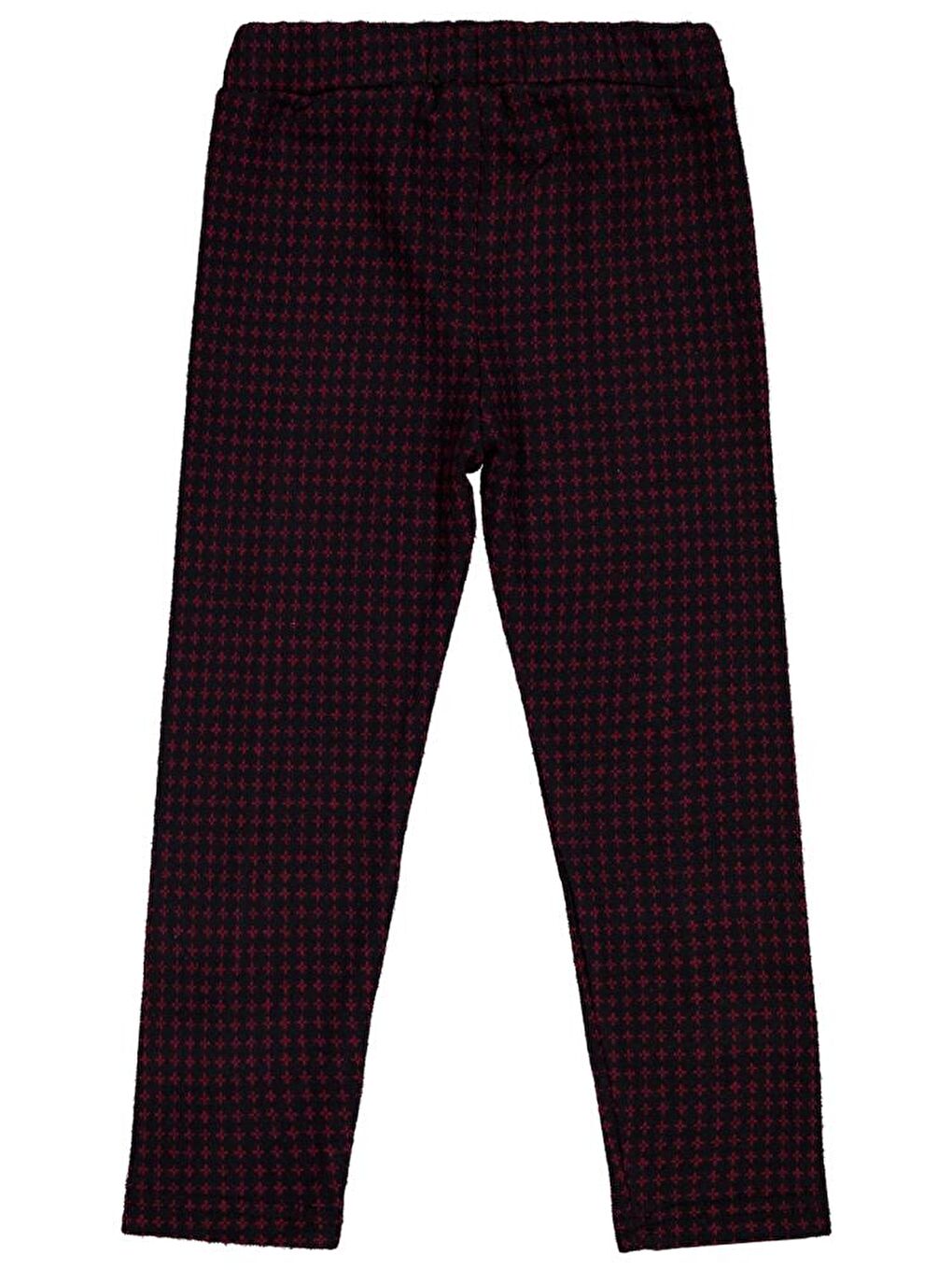 Girls Yıldız Desen 6-9 Yaş Tayt - Bordo 7-8 Yaş