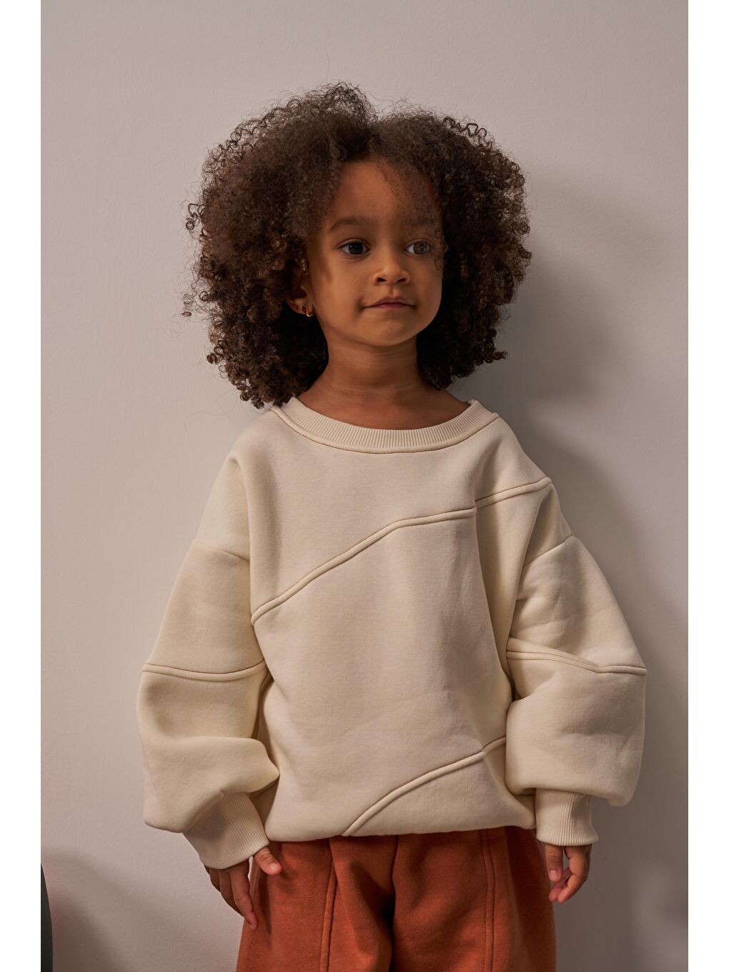 Bej Honey Dikiş Detaylı Eşofman Takım-6