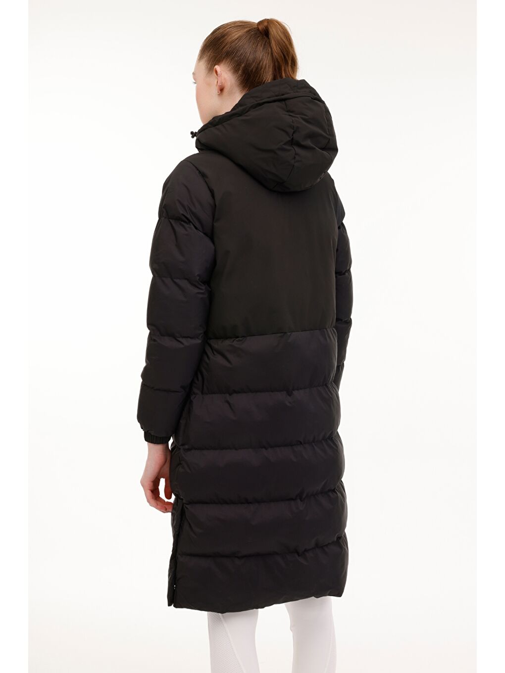 WL ESTA 3-115969-99 4PR Siyah Kadın Uzun Kaban-1