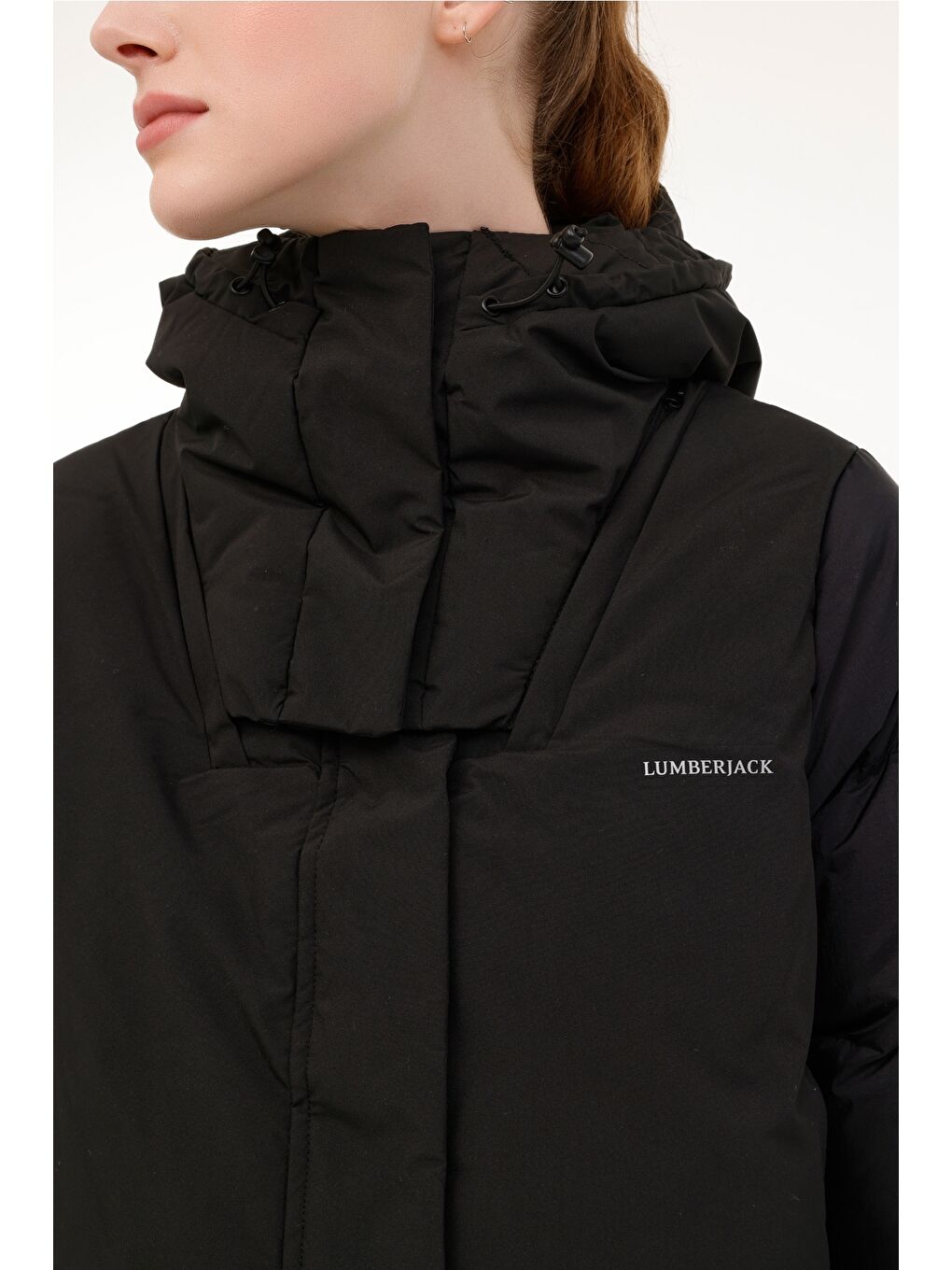 WL ESTA 3-115969-99 4PR Siyah Kadın Uzun Kaban-3