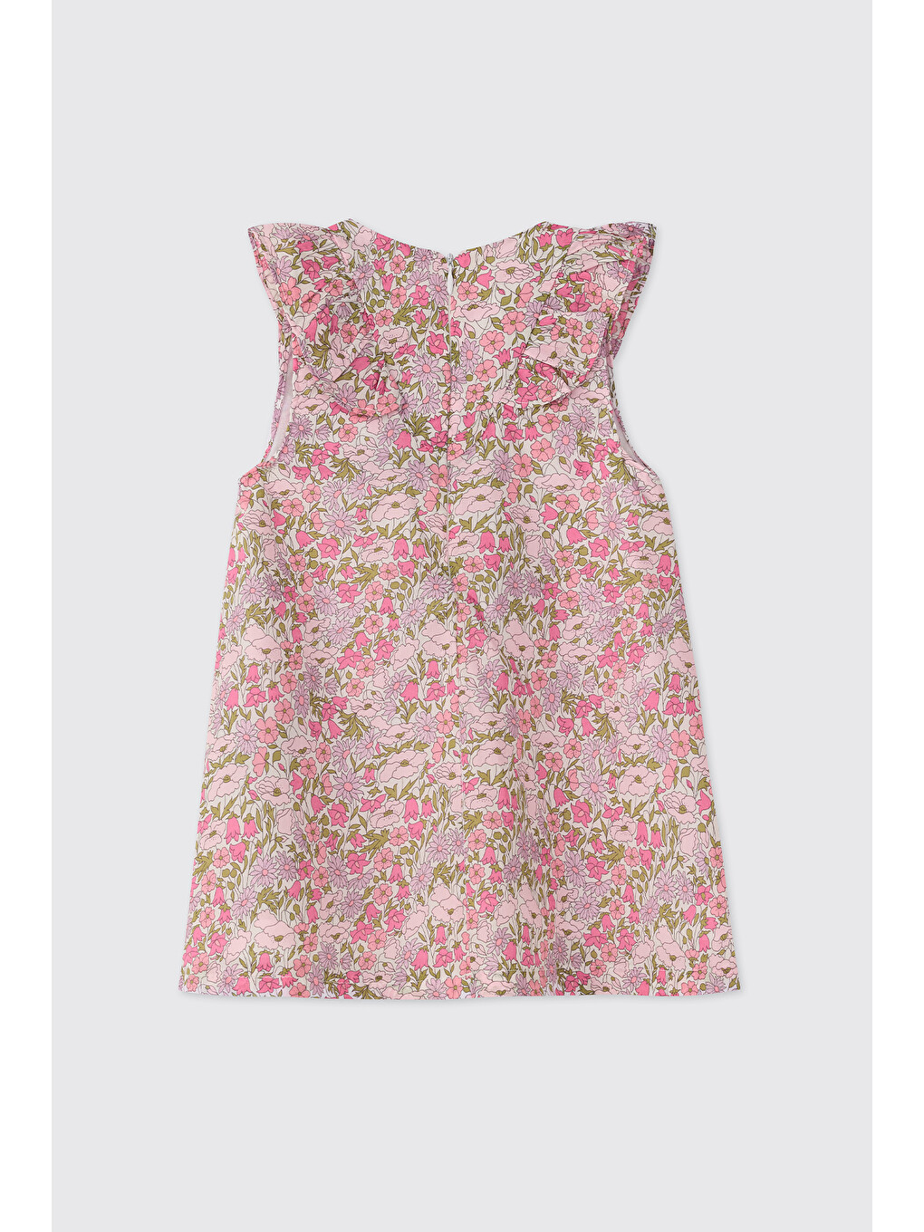 Liberty Kumaş Yenidoğan Pembe Elbise-1