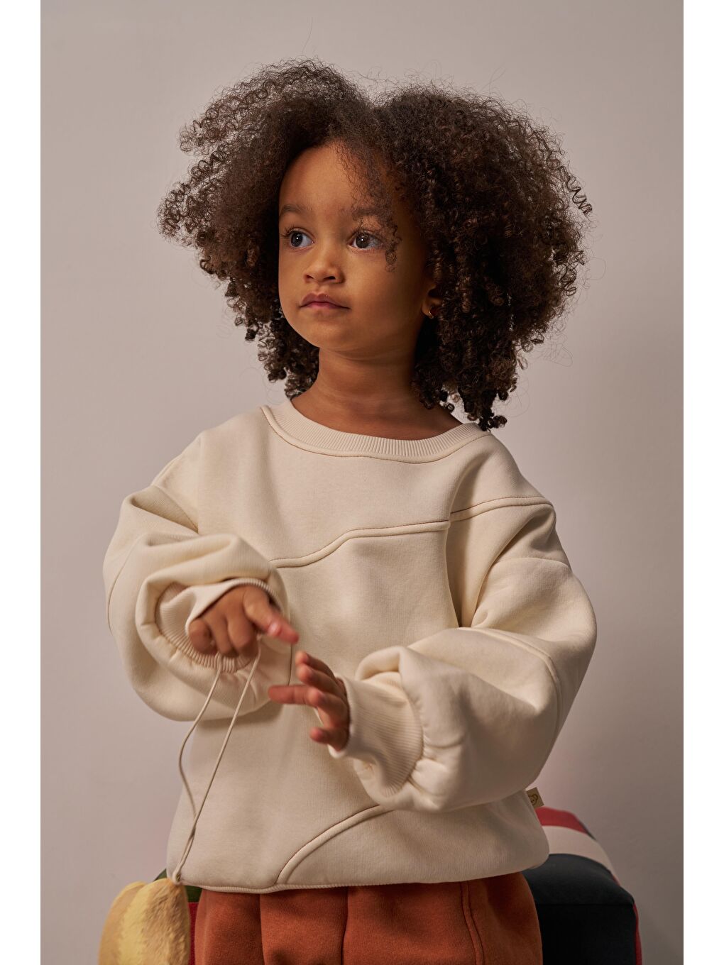 Bej Honey Dikiş Detaylı Eşofman Takım-7