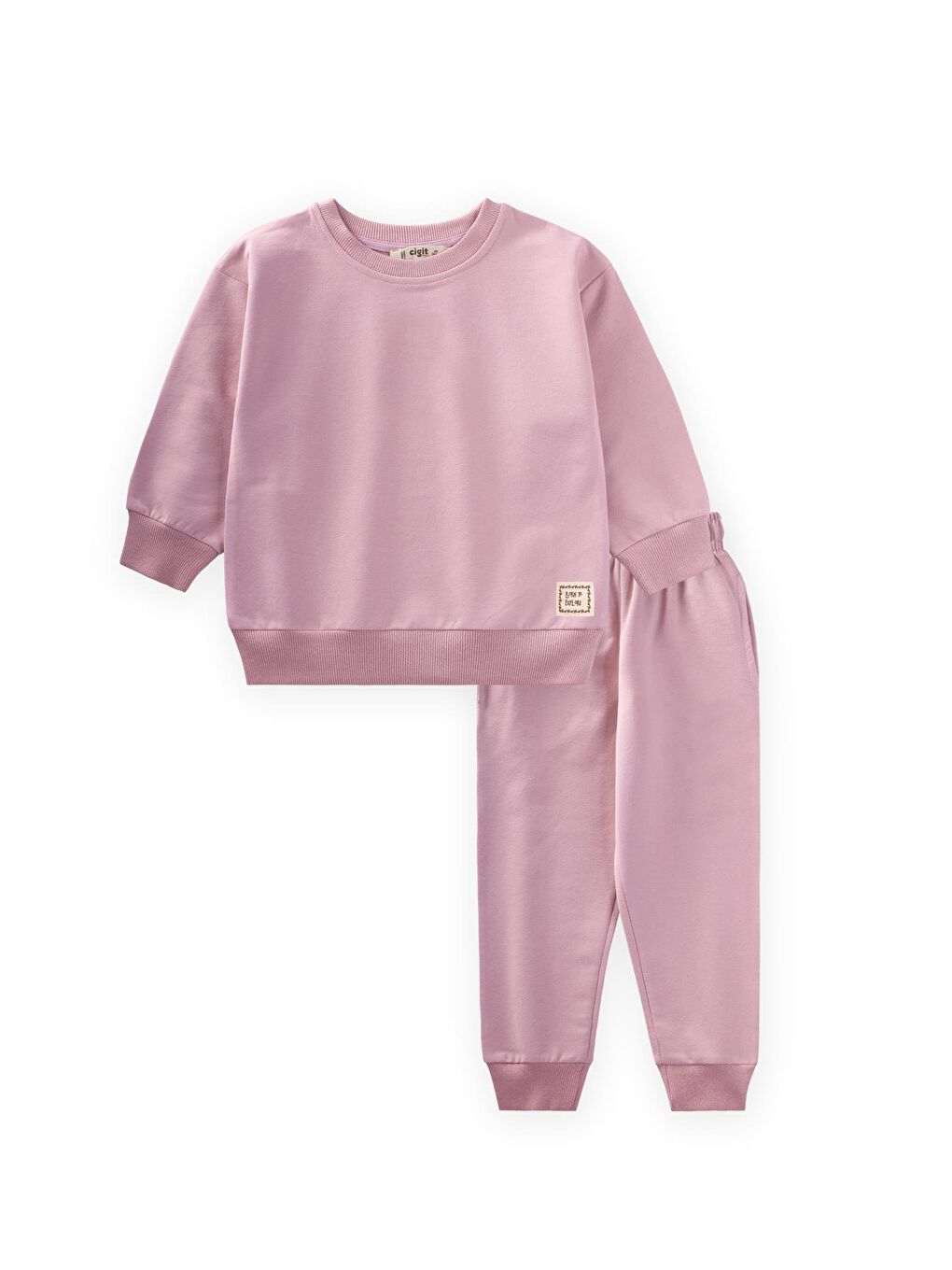 Basic Eşofman Takım 2-7 Yaş Pembe-1
