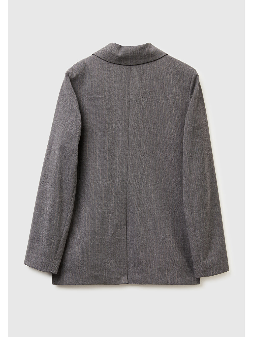 Kahverengi Kadın Taba Viskoz Karışımlı Çizgili Düğmeli Slim Fit Blazer Ceket-3