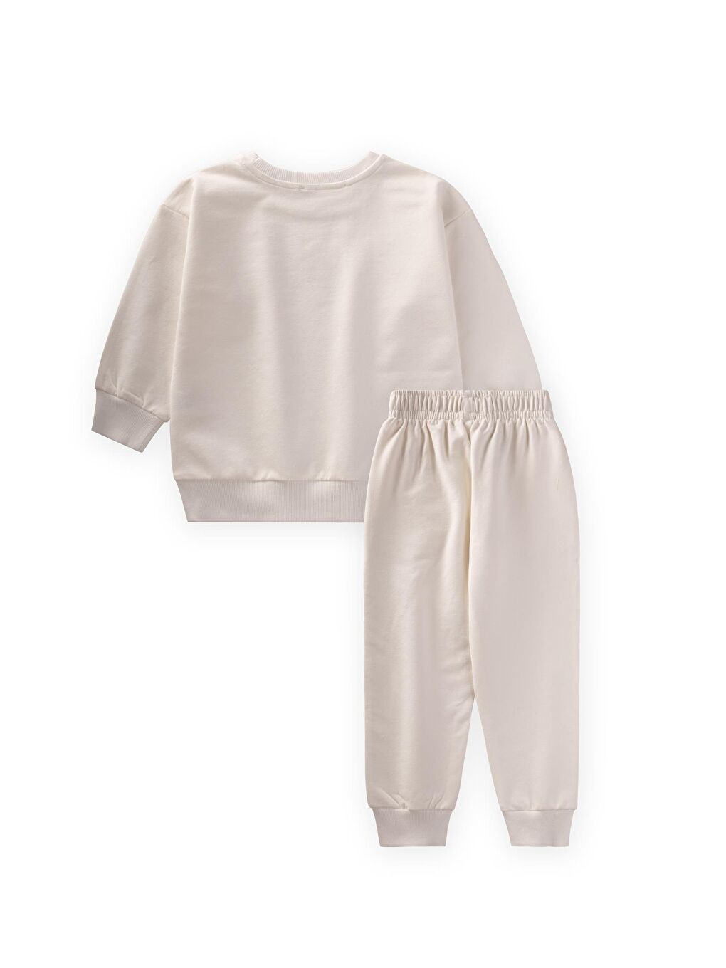 Basic Eşofman Takım 2-7 Yaş Kırık Beyaz-3