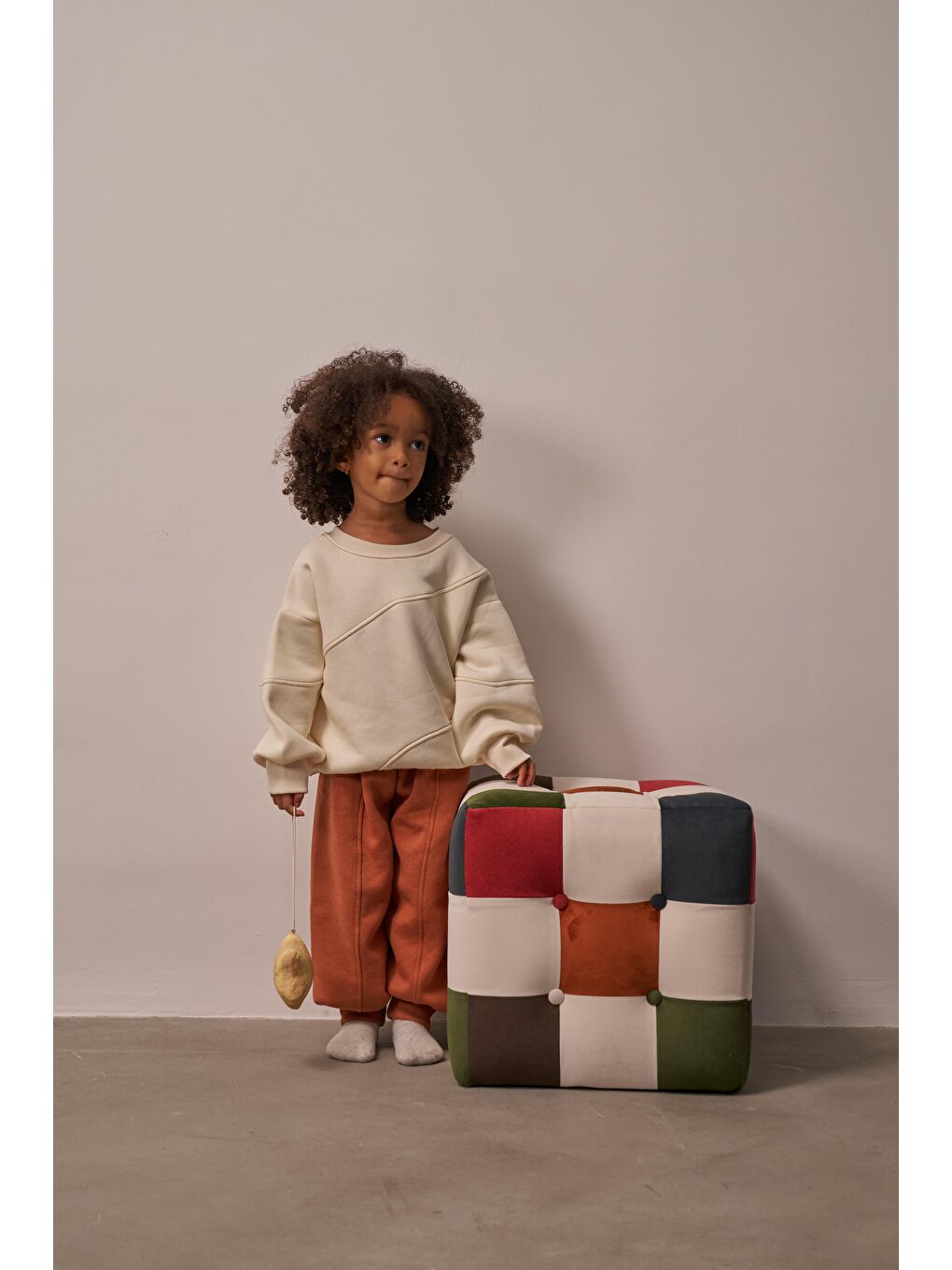 Bej Honey Dikiş Detaylı Eşofman Takım-8