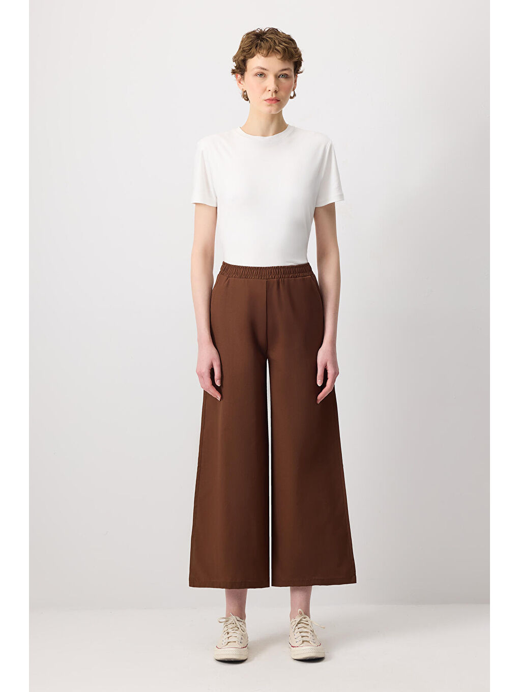 Kahverengi Relax Fıt Pantolon