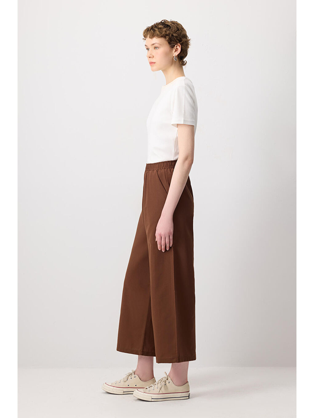 Kahverengi Relax Fıt Pantolon-2