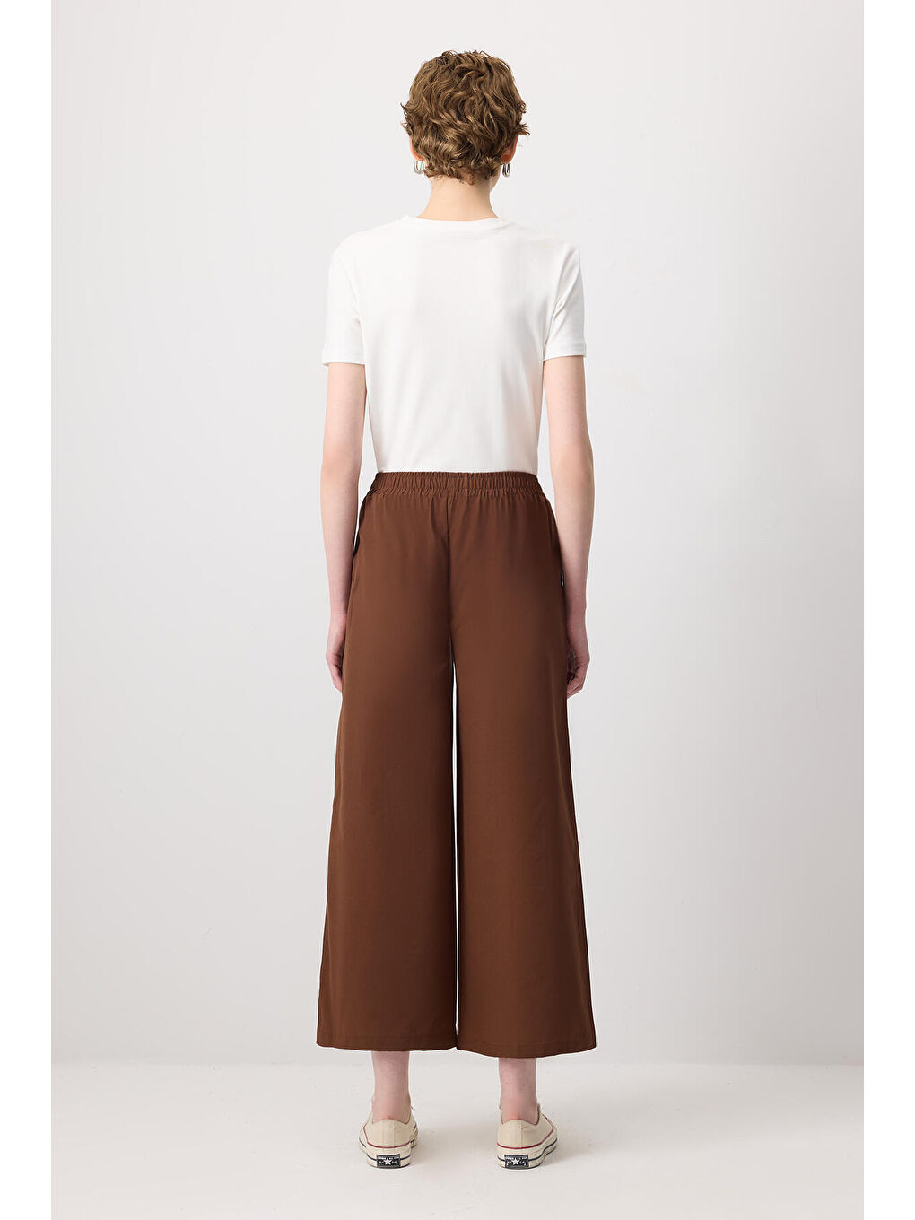 Kahverengi Relax Fıt Pantolon-3