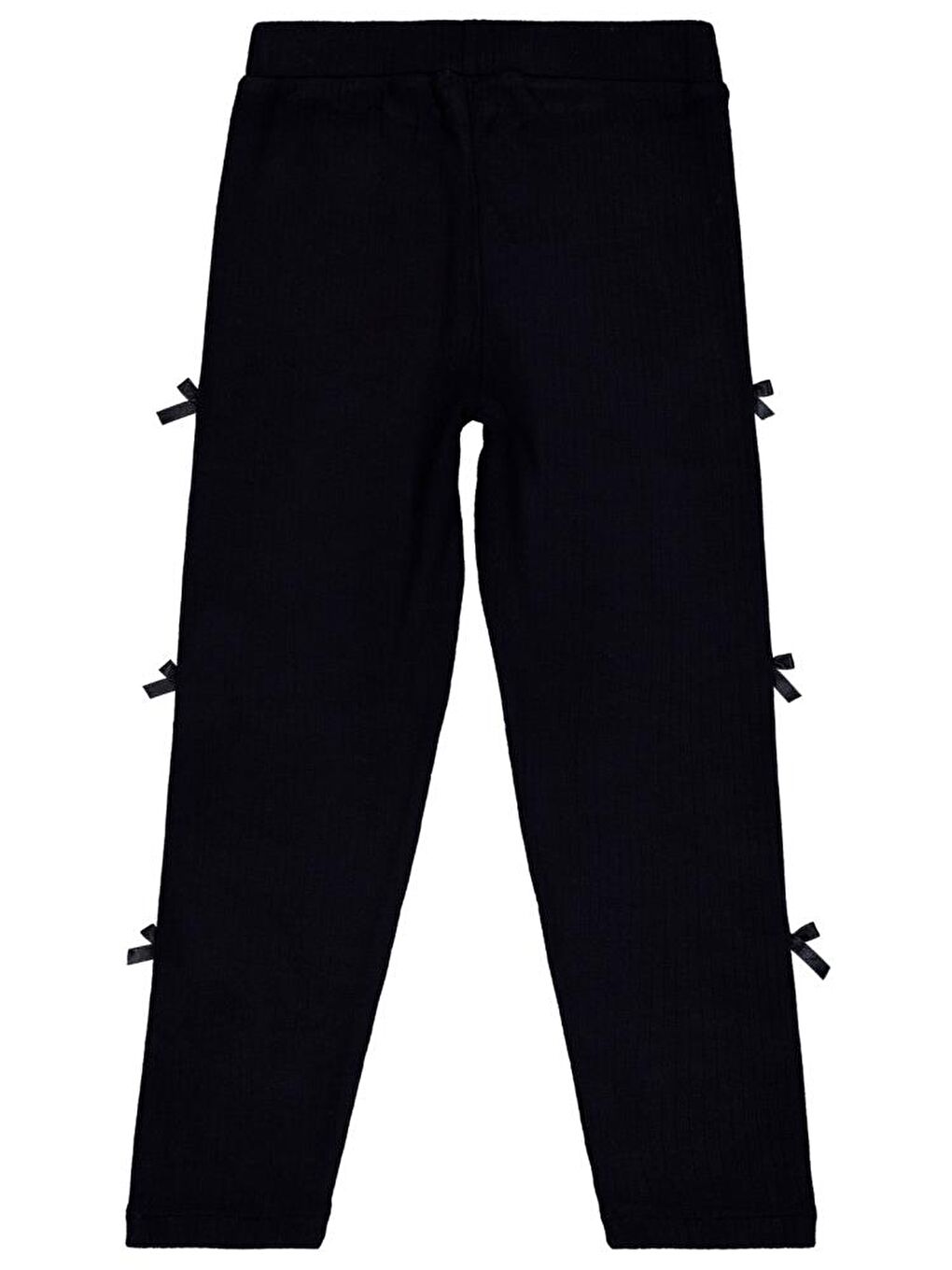 Girls Fiyonklu 6-9 Yaş Tayt - Siyah 8-9 Yaş