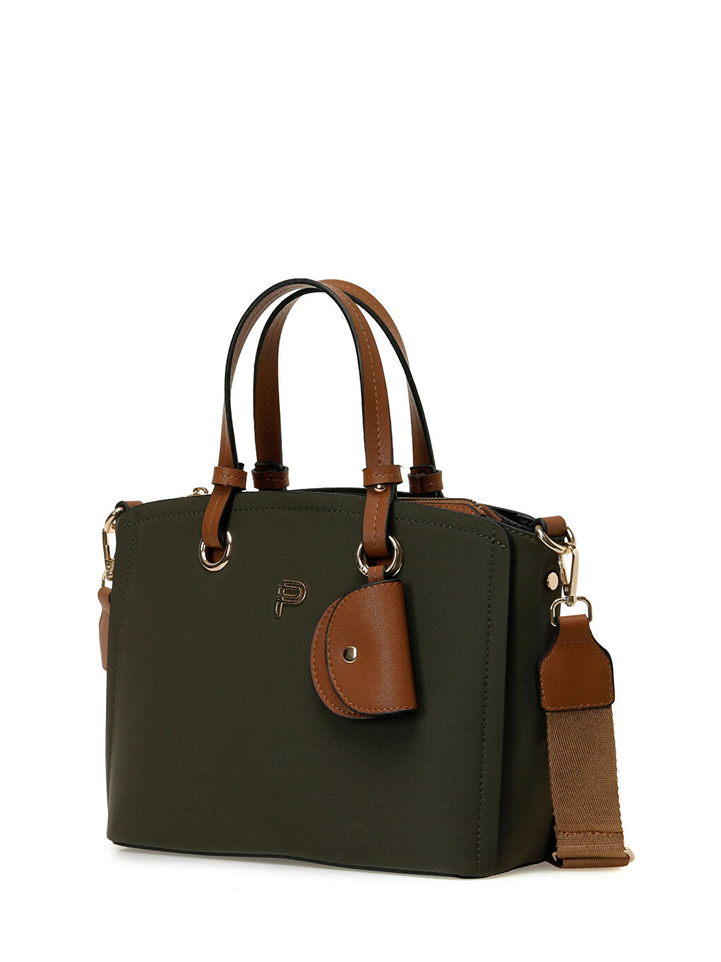 STN BSC EL 5PR Haki Kadın El Çantası-1