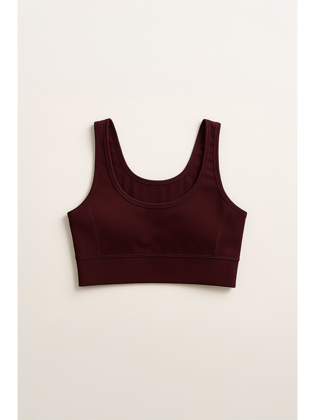 Bordo Kalın Askılı Toparlayıcı Spor Büstiyer-2