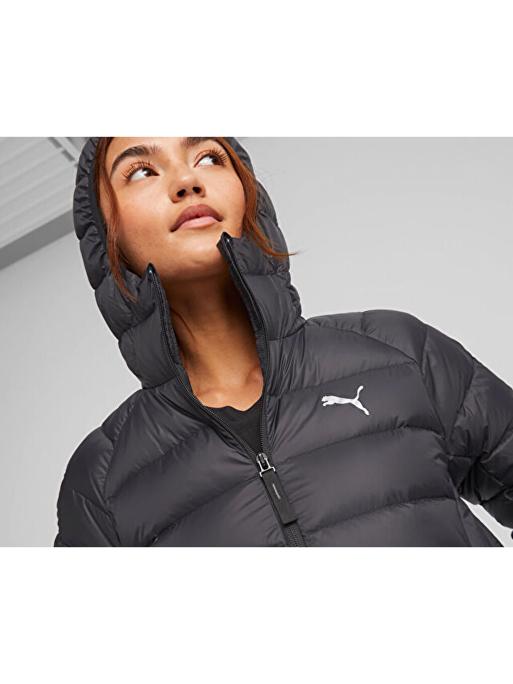 Packlite Hooded Down Jacket Kadın Günlük Mont 84940701 Siyah-4