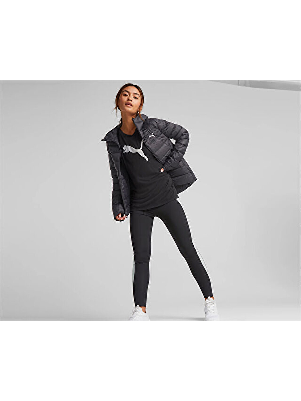 Packlite Hooded Down Jacket Kadın Günlük Mont 84940701 Siyah-5