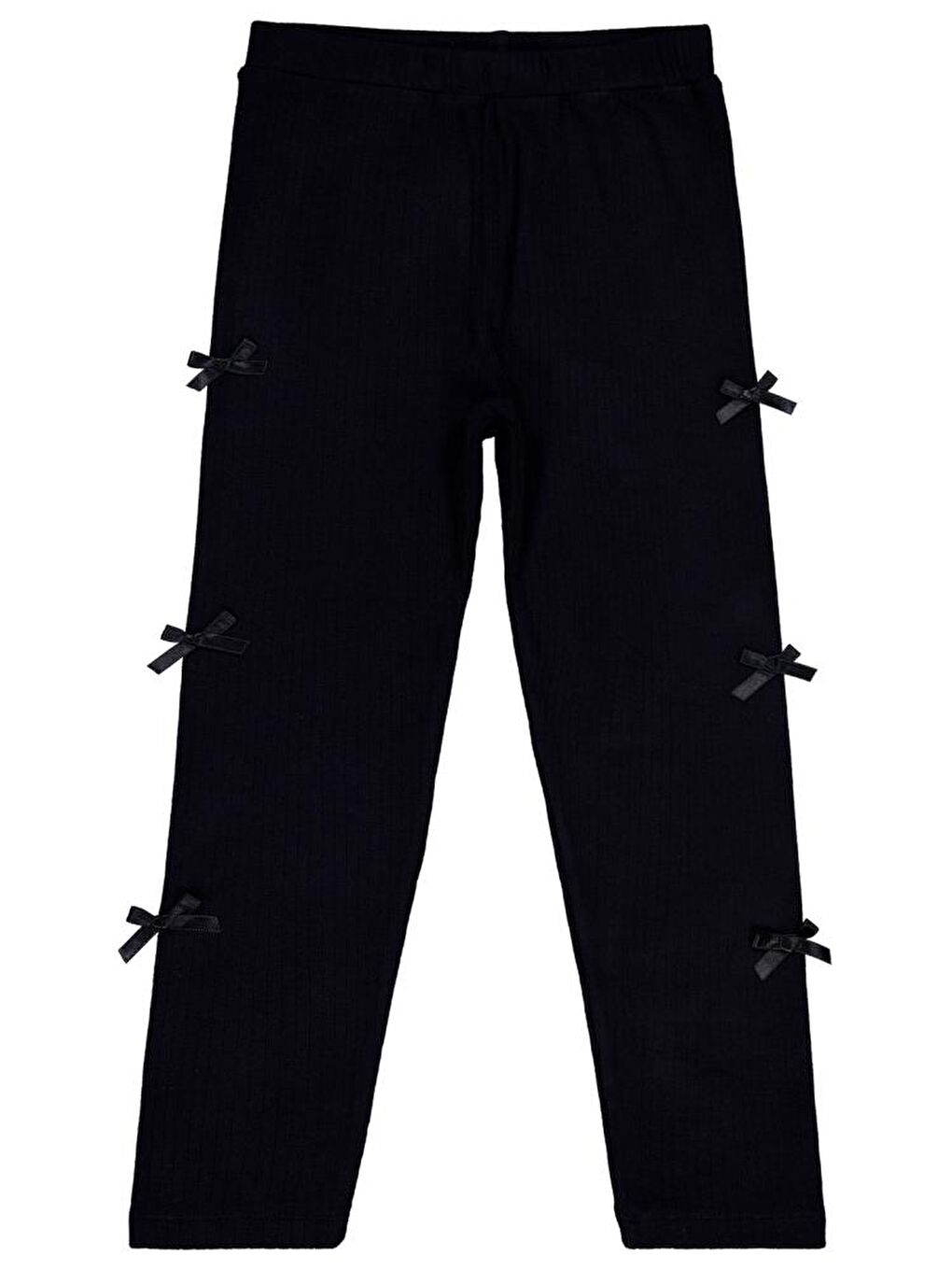 Girls Fiyonklu 6-9 Yaş Tayt - Siyah 8-9 Yaş-1