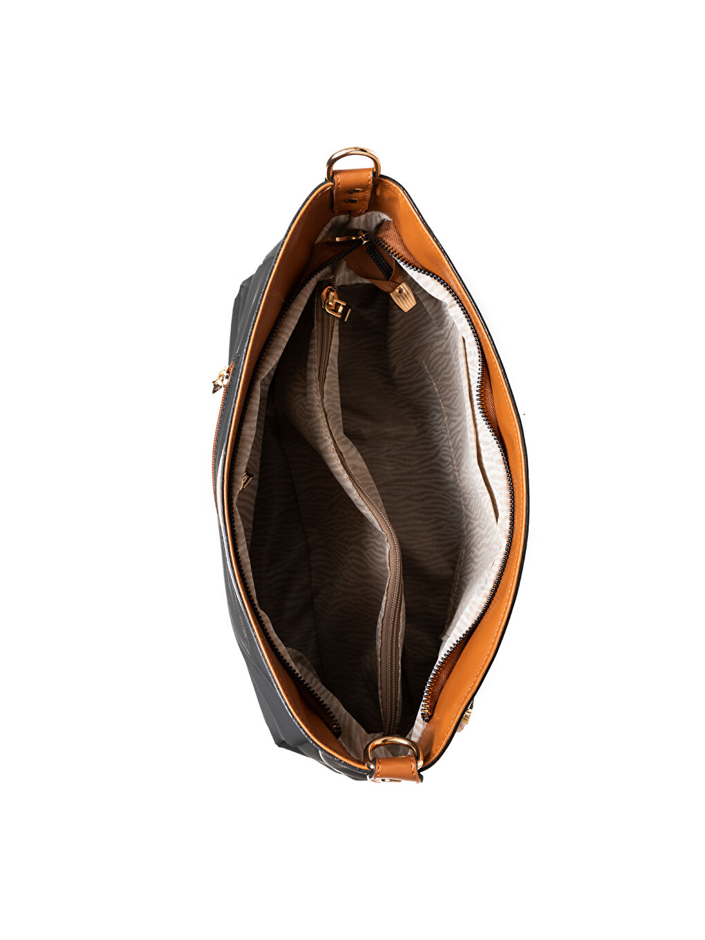 Kadın Omuz Çantası TH-YK12208 Siyah-Taba-5