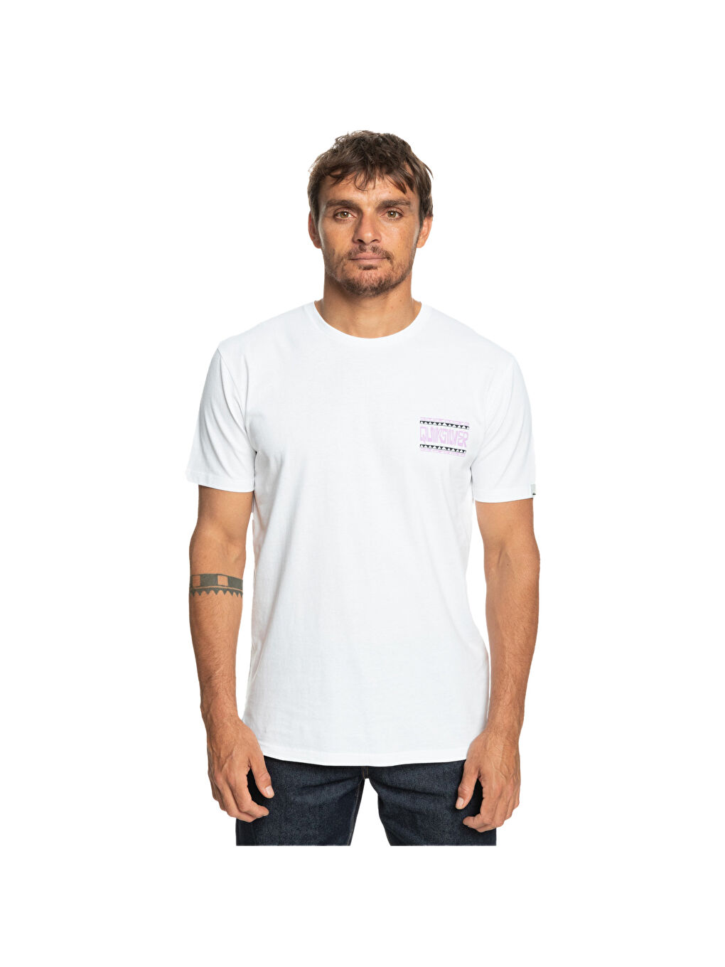 Beyaz Warpedframes Erkek Renkli Tişört