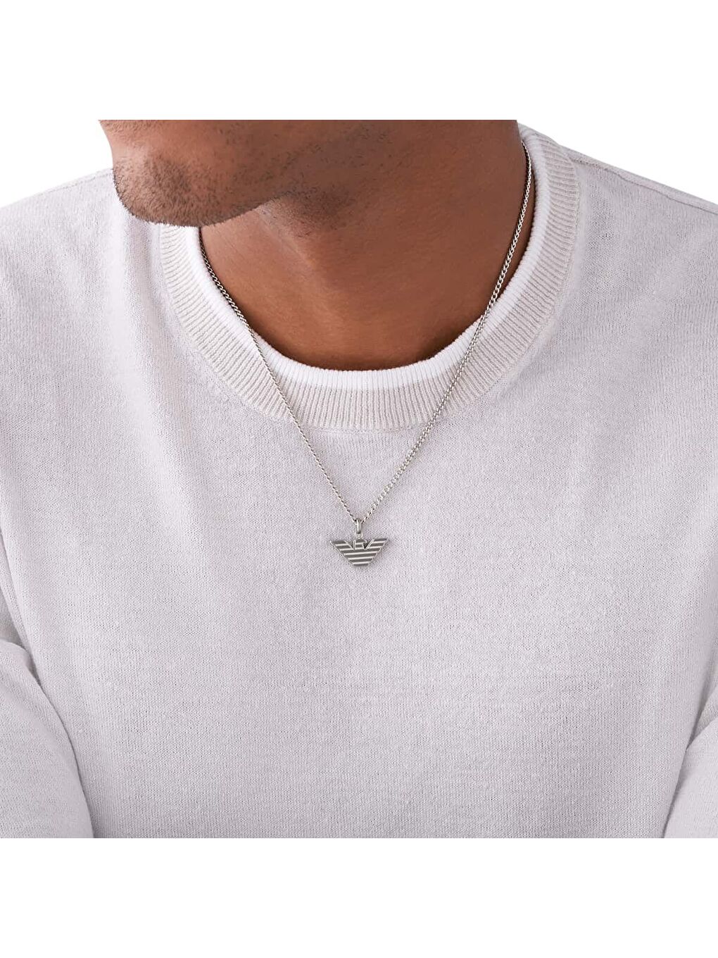 Gri AJEGS2916-040 Erkek Kolye-2