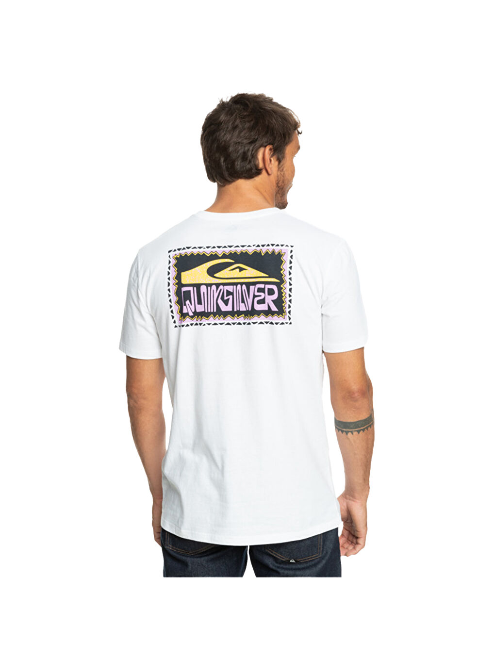 Beyaz Warpedframes Erkek Renkli Tişört-2